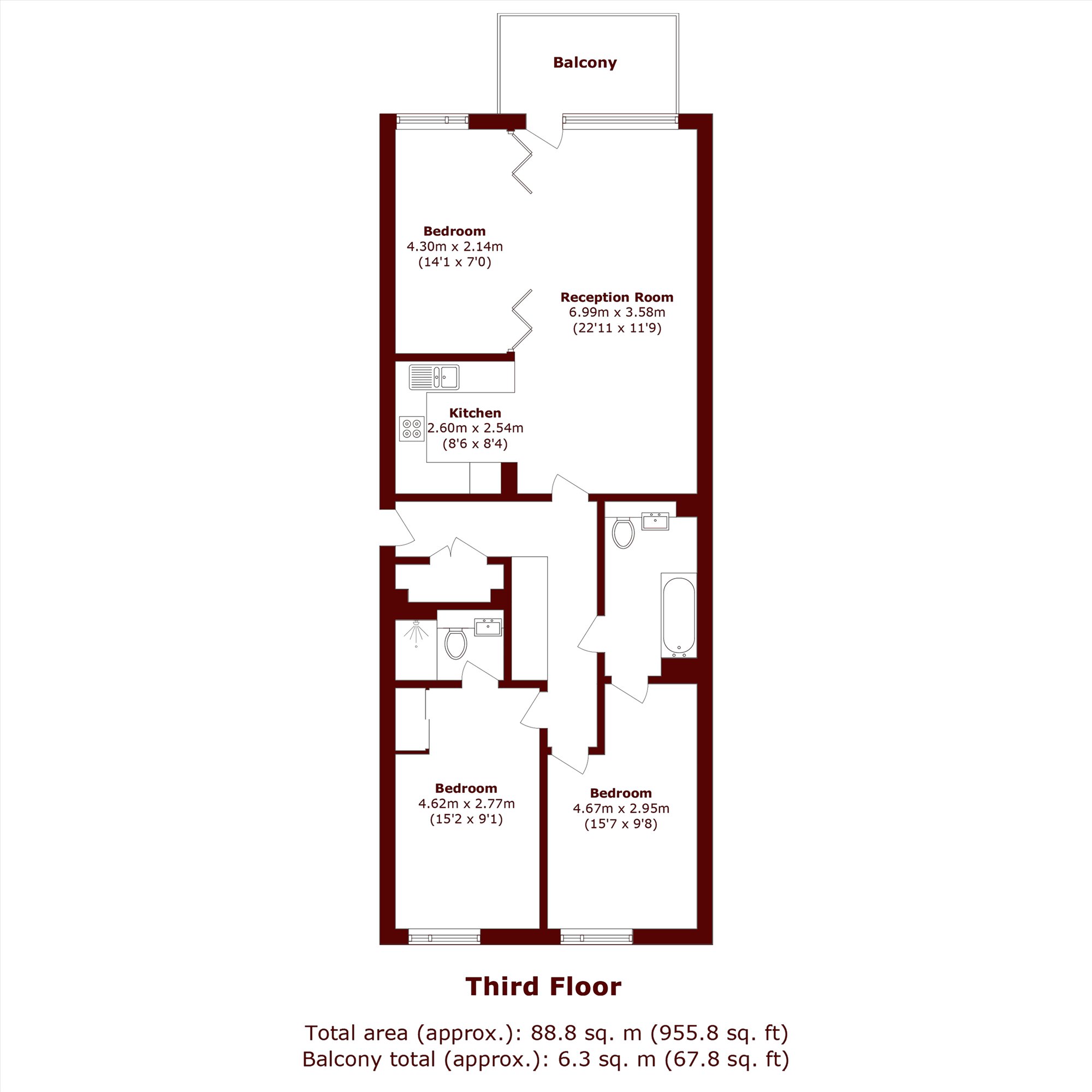 West Row, London floorplan