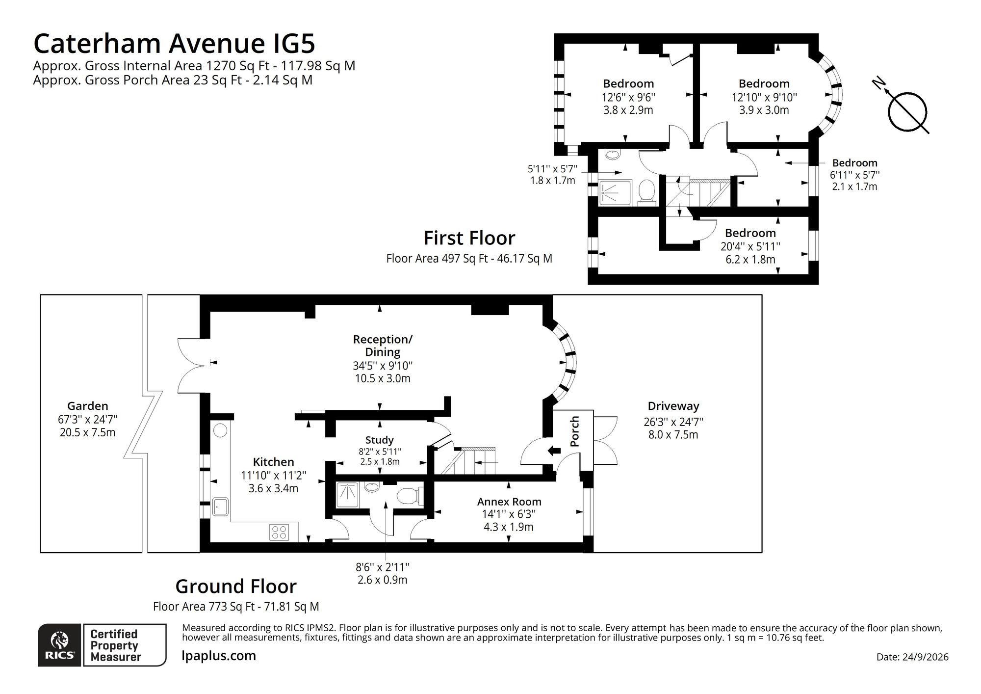 25 Caterham Avenue, Ilford floorplan