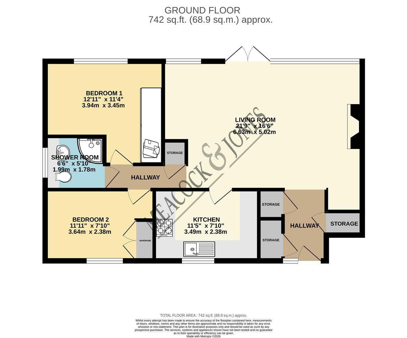 2 Rockleigh Court, Hutton Road, Brentwood floorplan