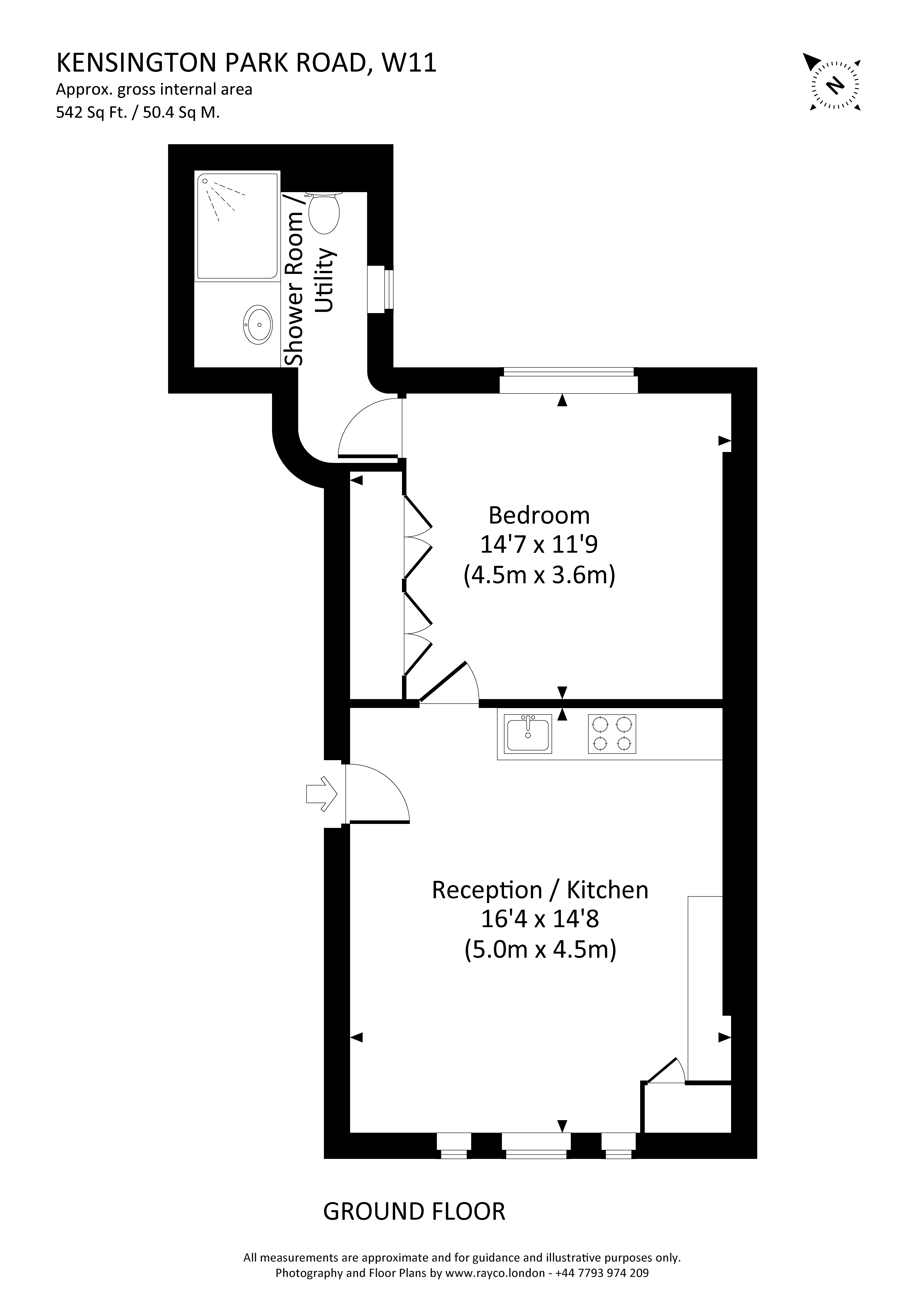 2, 82, Kensington Park Road, London floorplan