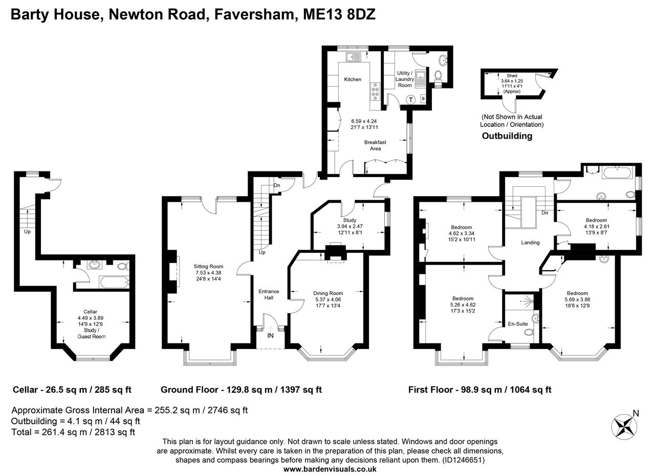 Barty House, Faversham floorplan