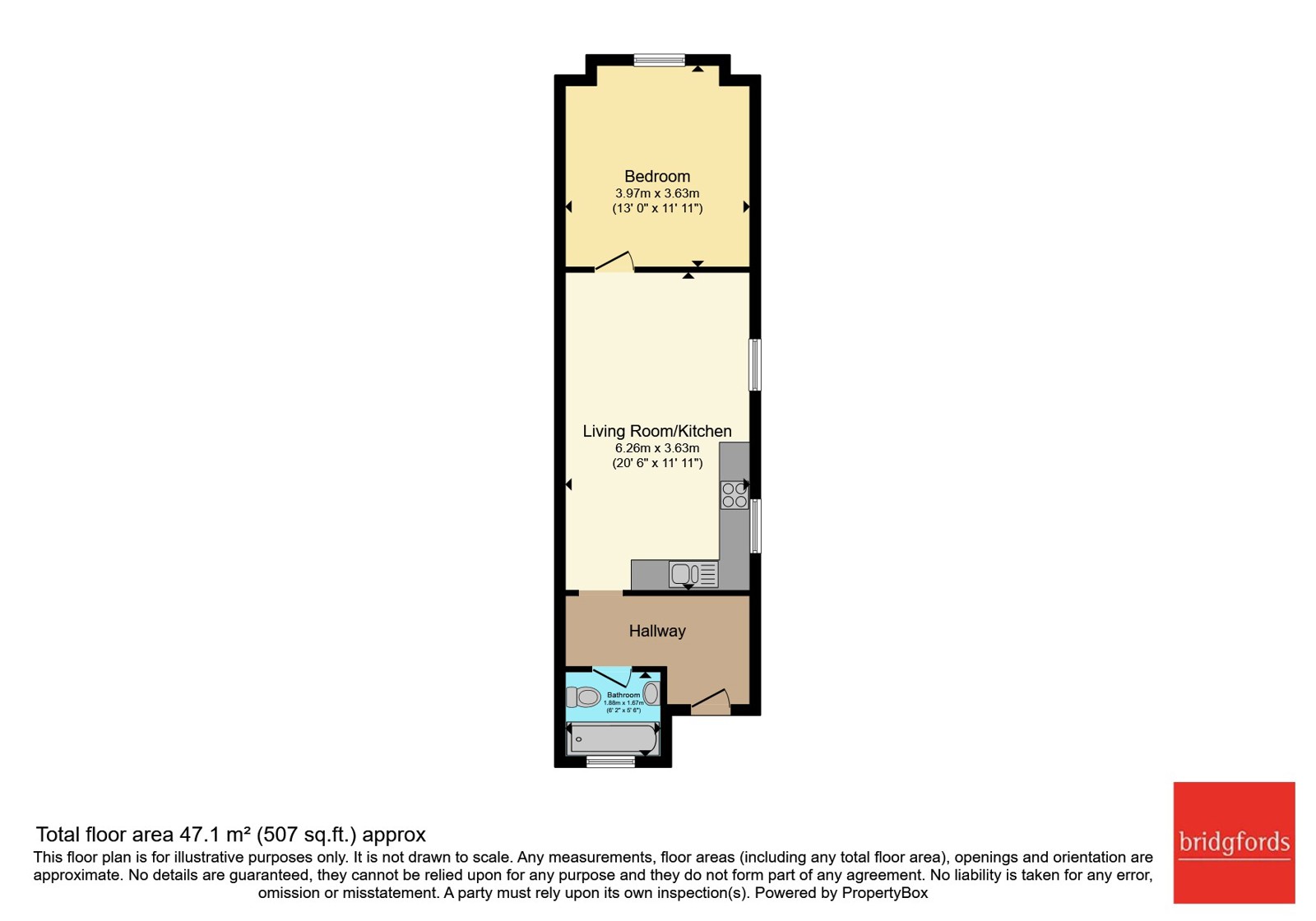 Flat 1, 13, Queens Road, Greater Manchester floorplan