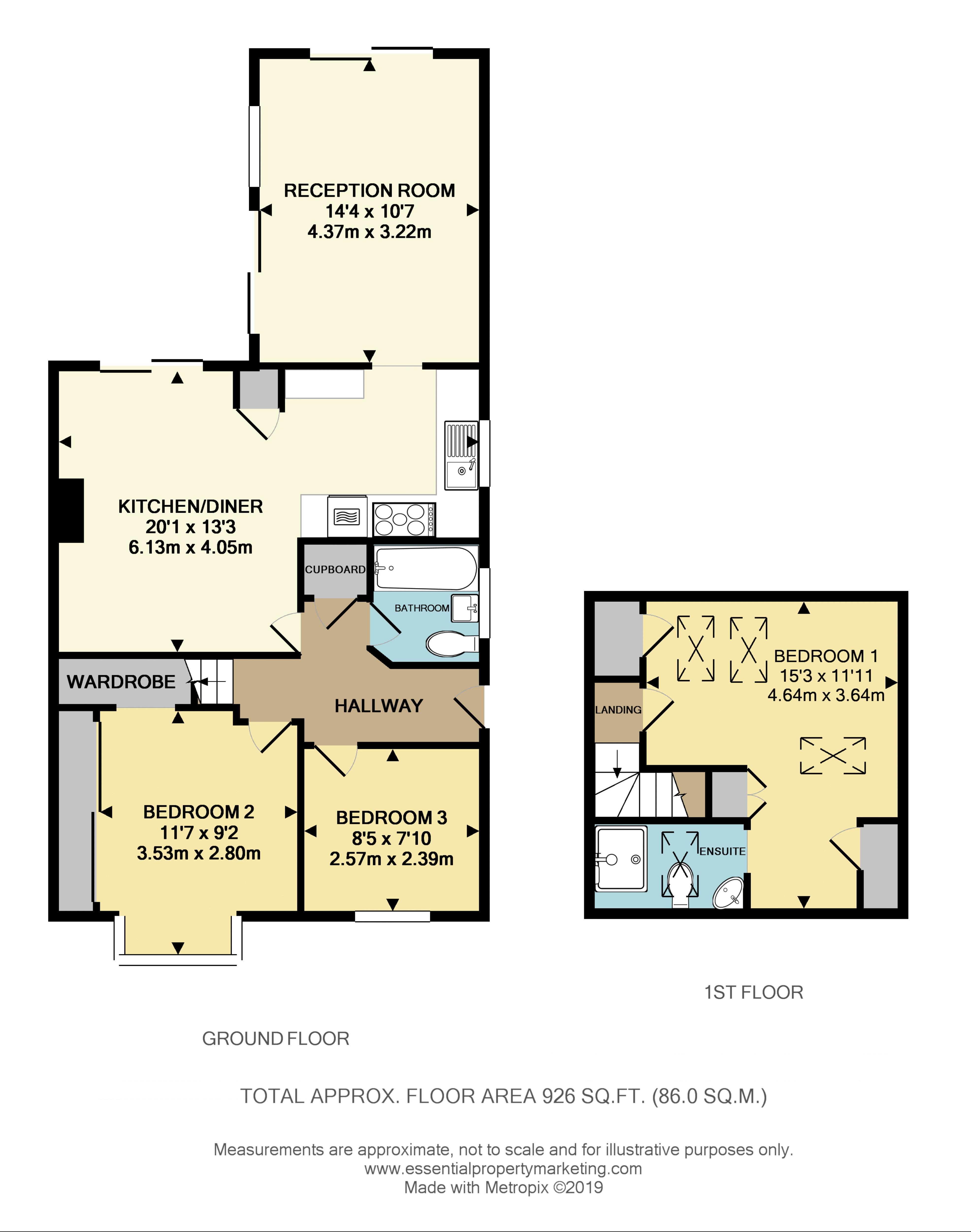 3 Bedrooms Semi-detached bungalow for sale in Brinkley Road, Worcester Park KT4