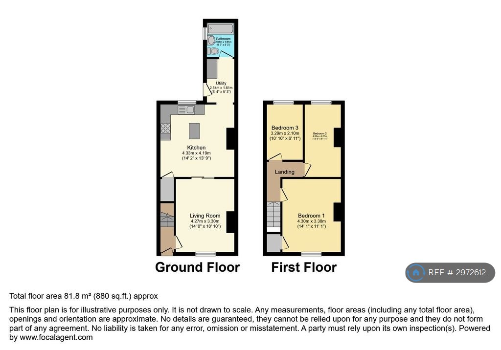 Crossley St, New Sharlston, Wakefield floorplan