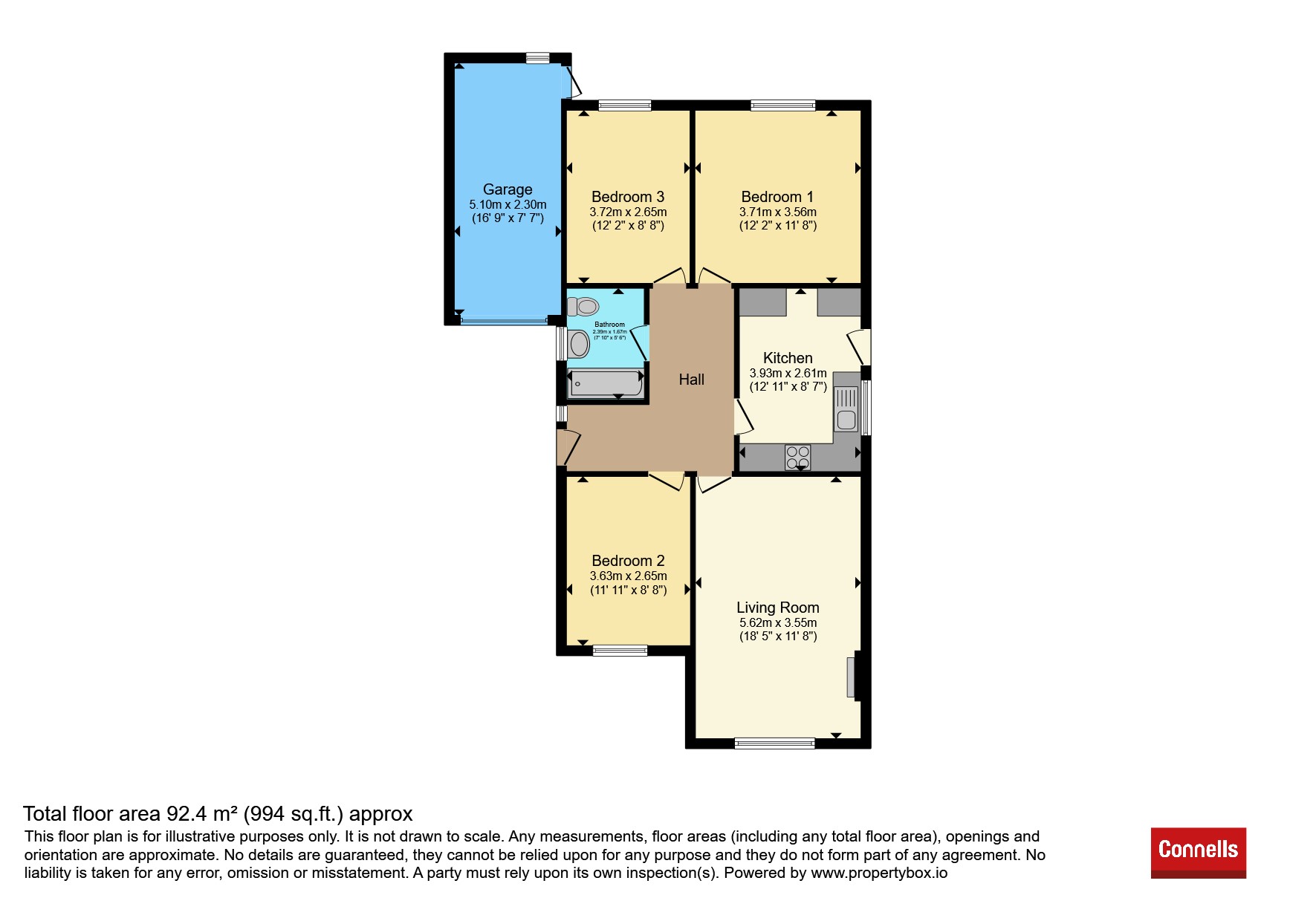 37, Owen Crescent, Melton Mowbray floorplan