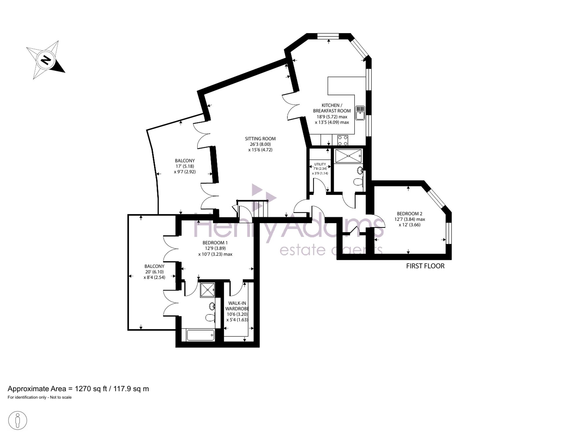 112 King Edward VII Apts Kings Drive, Midhurst, Midhurst floorplan