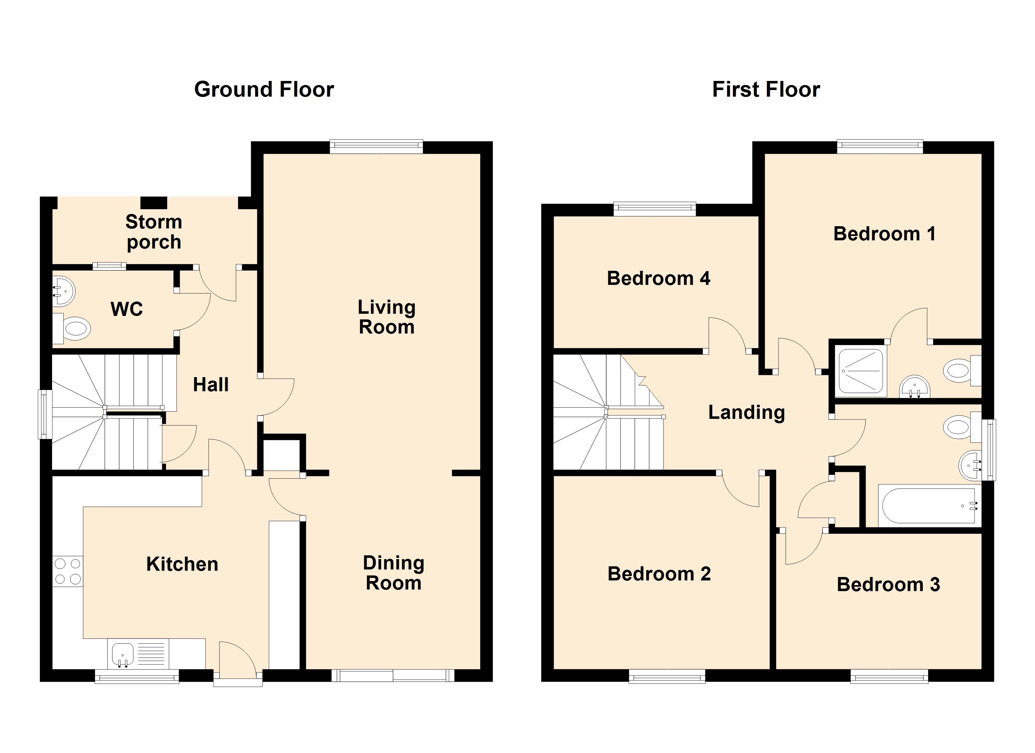 26, Burkeston Close, Kemsley floorplan