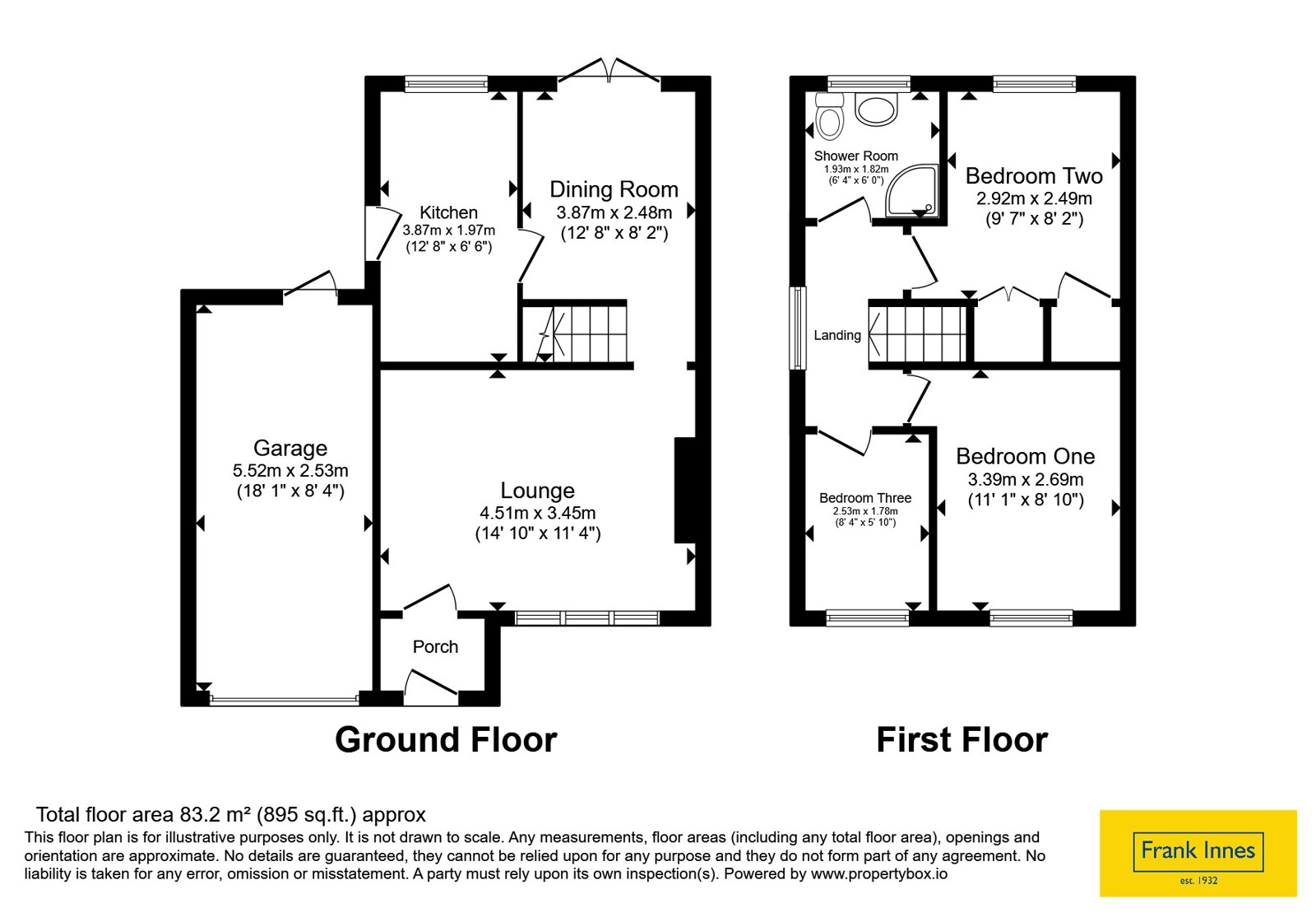 25, Corbel Close, Derby floorplan