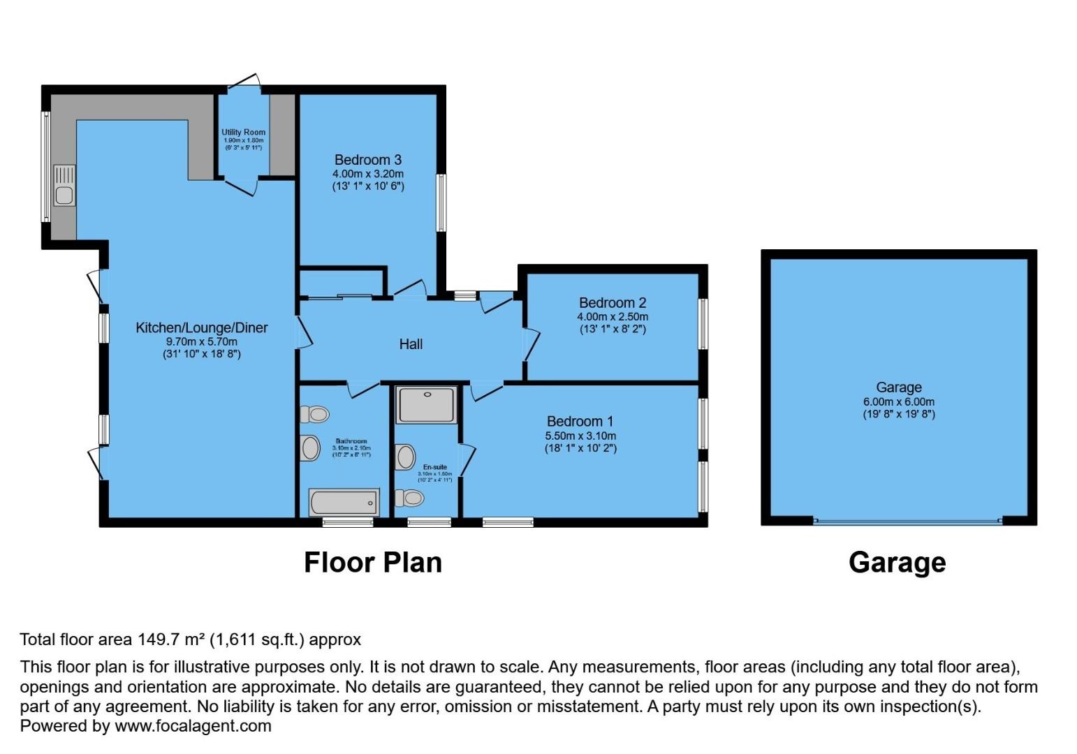 64, Dunston Road, Chesterfield floorplan