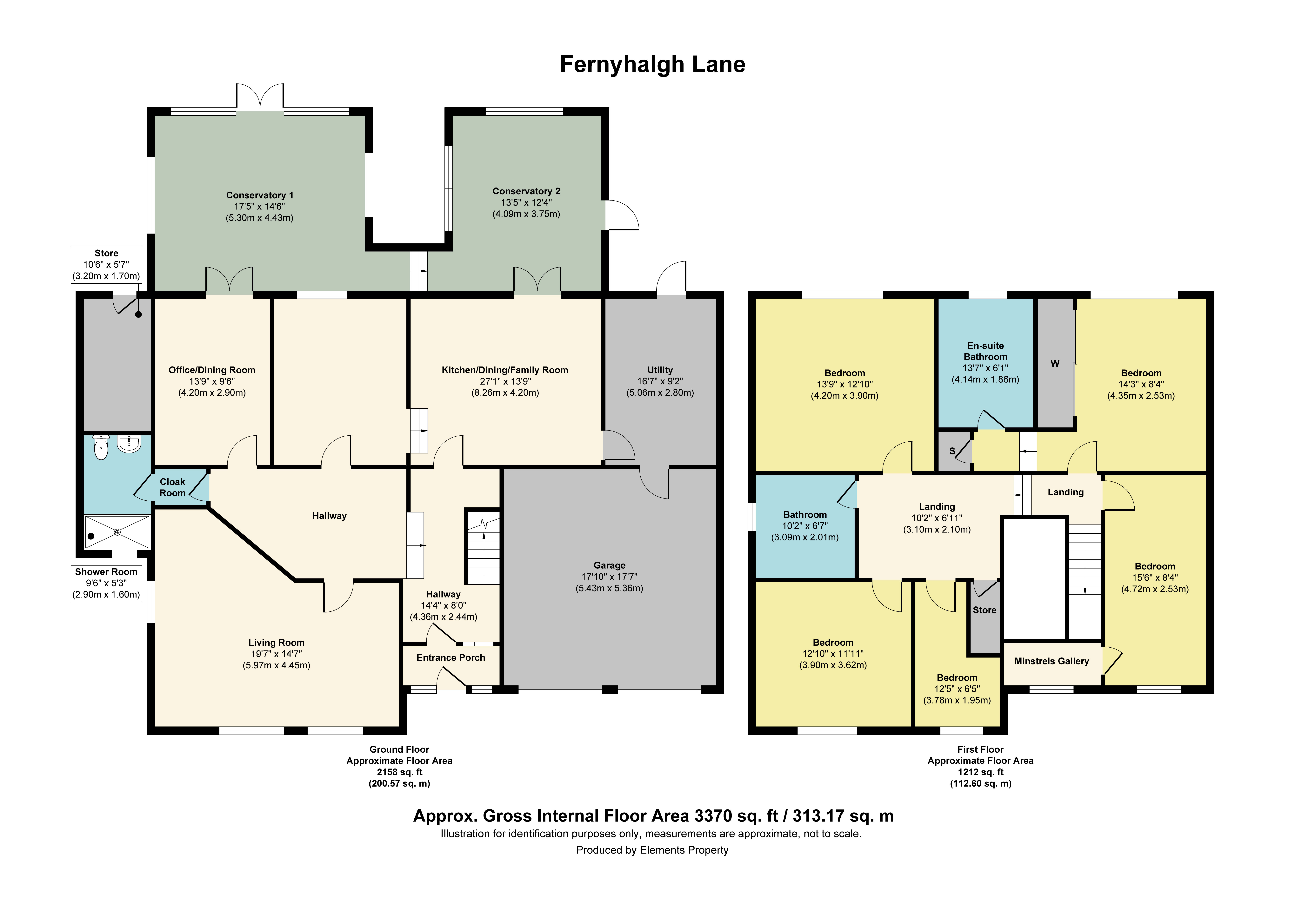 Rosedale, Fernyhalgh Lane, Preston floorplan