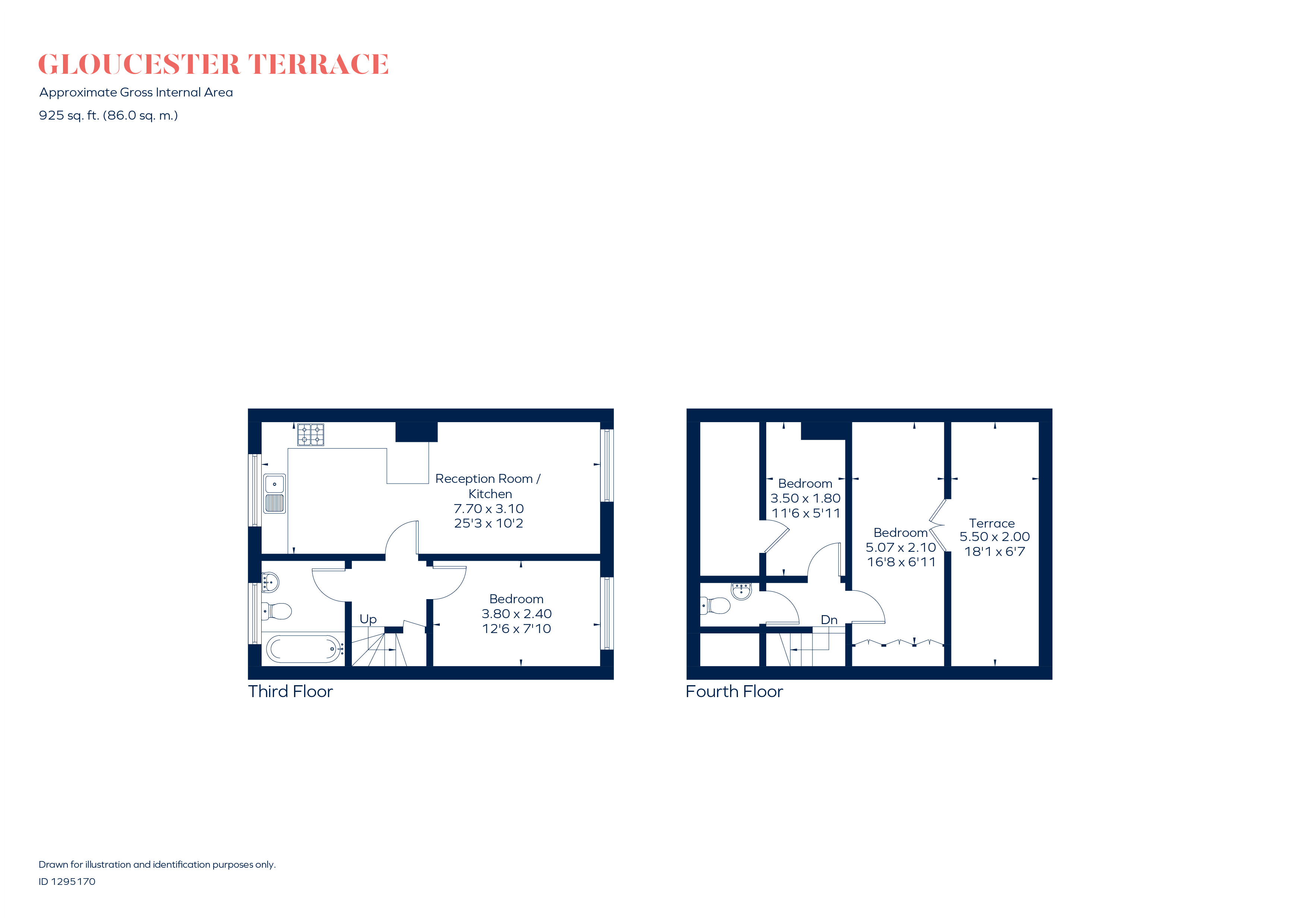 232E, Gloucester Terrace, London floorplan