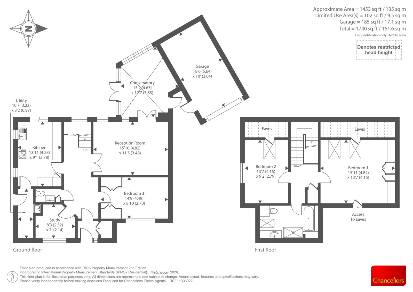 2 GARDINER CLOSE, Wheatley, Oxford floorplan