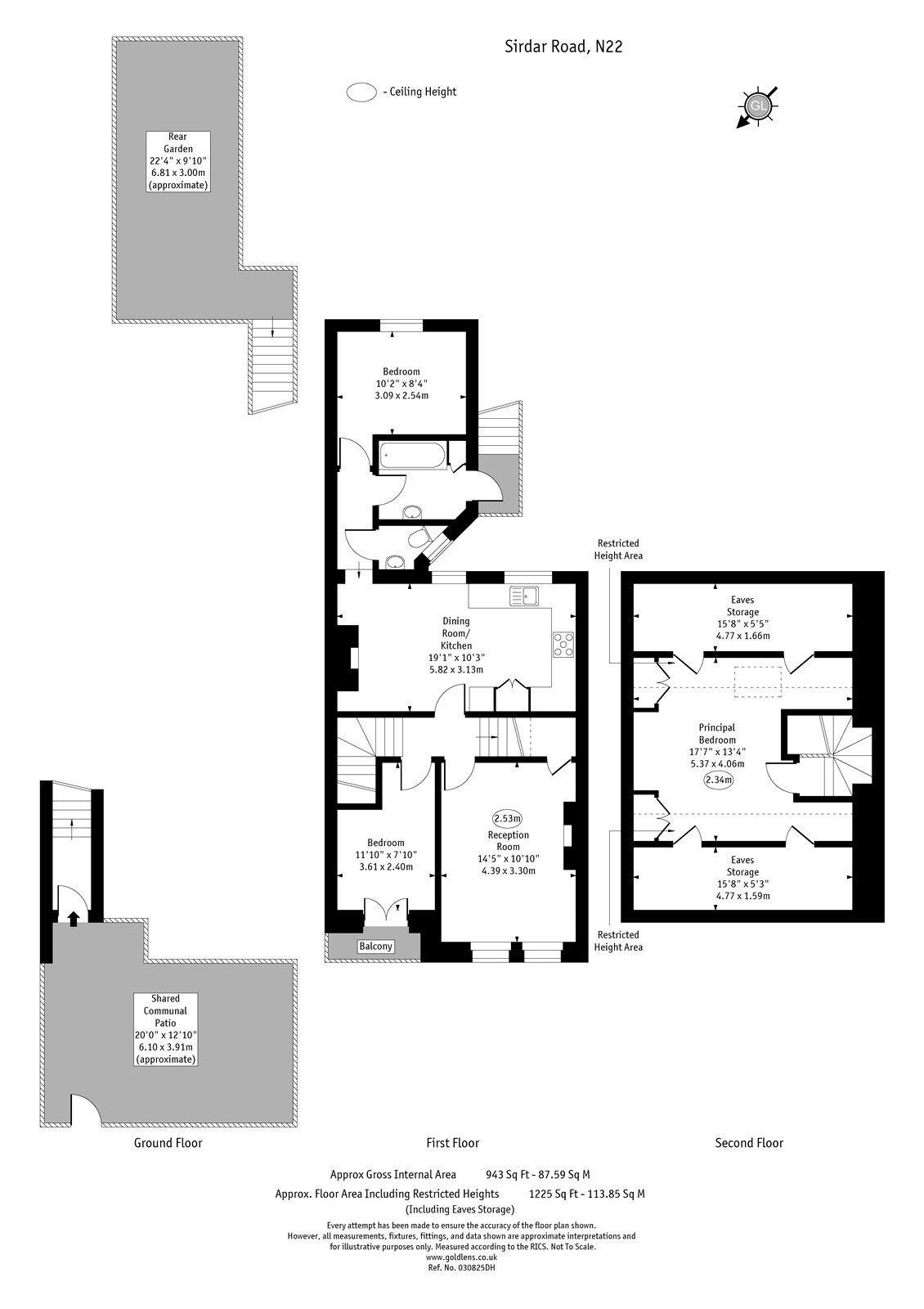 144, Sirdar Road, London floorplan