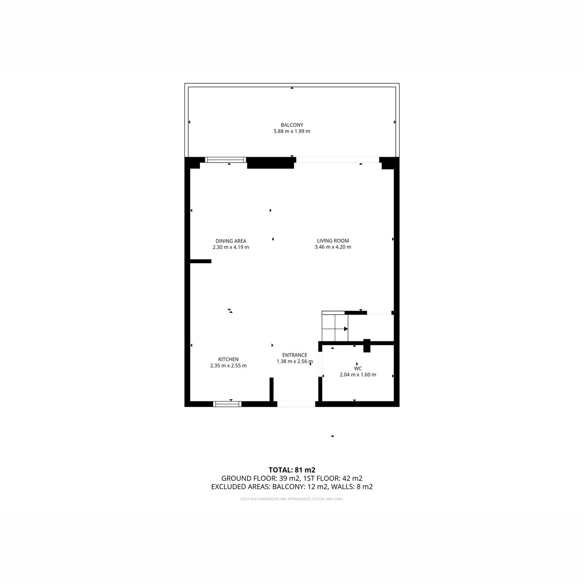 Flat Flat 64, Tate House 5-7, New York Road, Leeds floorplan