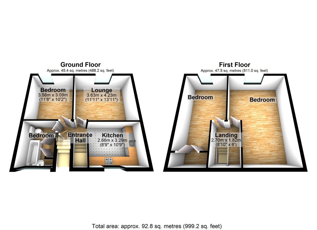 2 Bedrooms Maisonette to rent in Watling Street, Hockliffe, Leighton Buzzard LU7