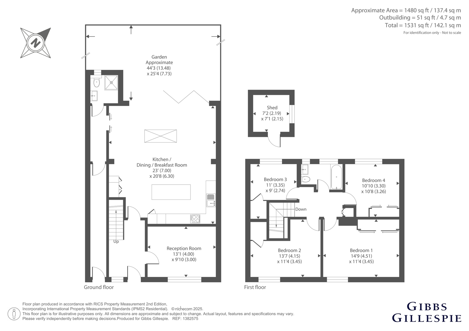3, Whitfield Way, Rickmansworth floorplan