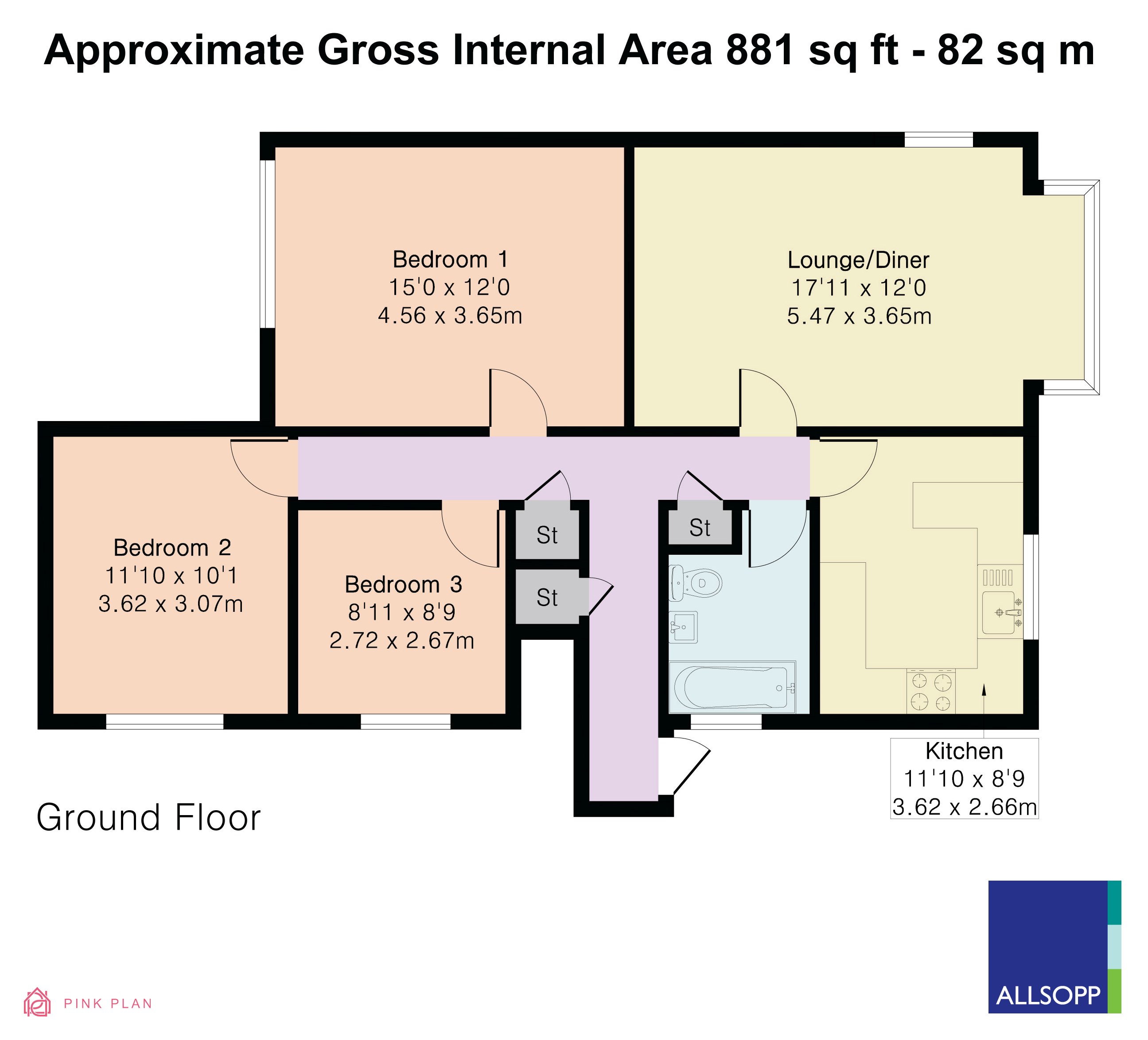 7 Eastmoor Court, Eastmoor Park, Harpenden floorplan