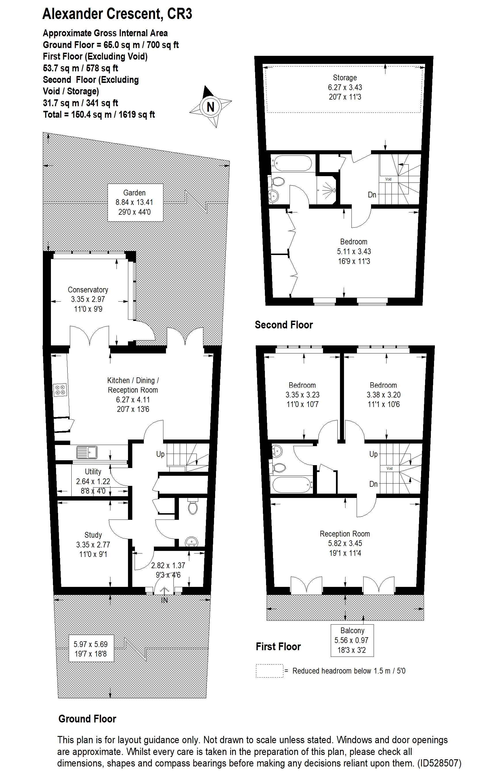 4 Bedrooms Terraced house for sale in Alexander Crescent, Caterham, Surrey CR3