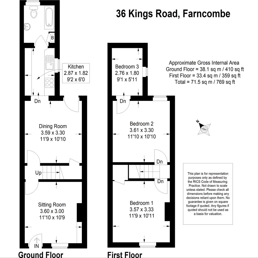 36, Kings Road, Farncombe floorplan