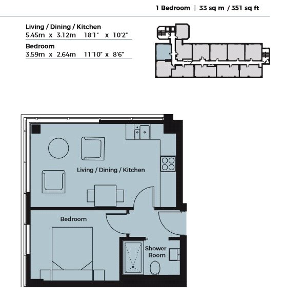 1 Bedrooms Flat for sale in Westmoreland House, 19 The Boulevard, Worthing, West Sussex BN13