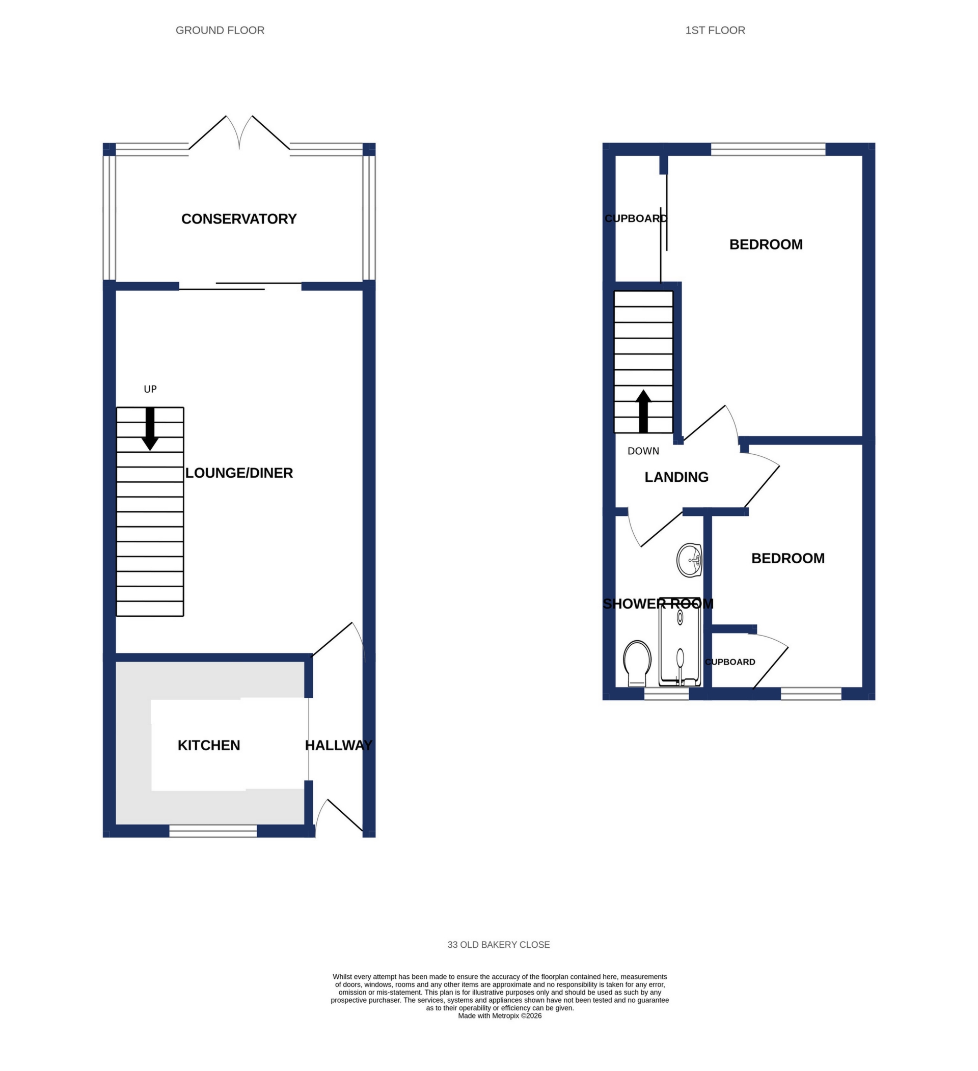 Old Bakery Close, Exeter floorplan
