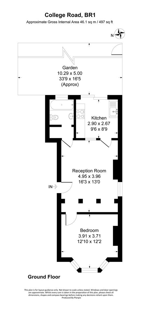 Flat 2, 30, College Road, Bromley floorplan