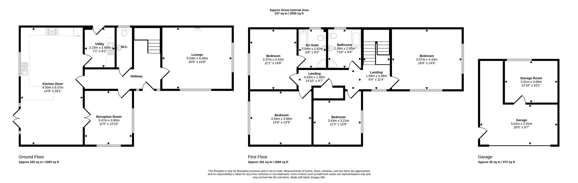 13, Clos Nathaniel, St Clears floorplan