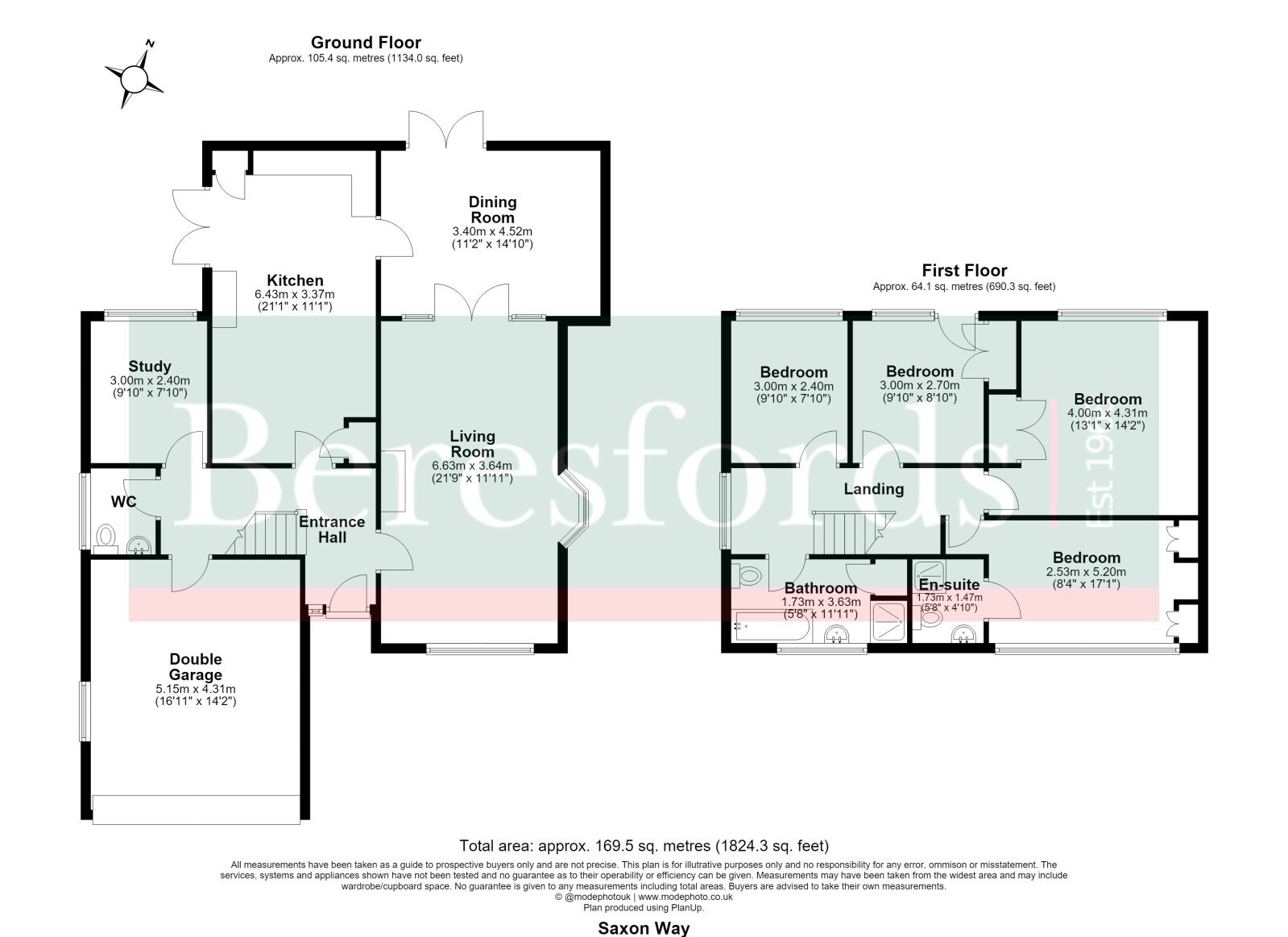 St. Bernadettes,, Saxon Way, Chelmsford floorplan