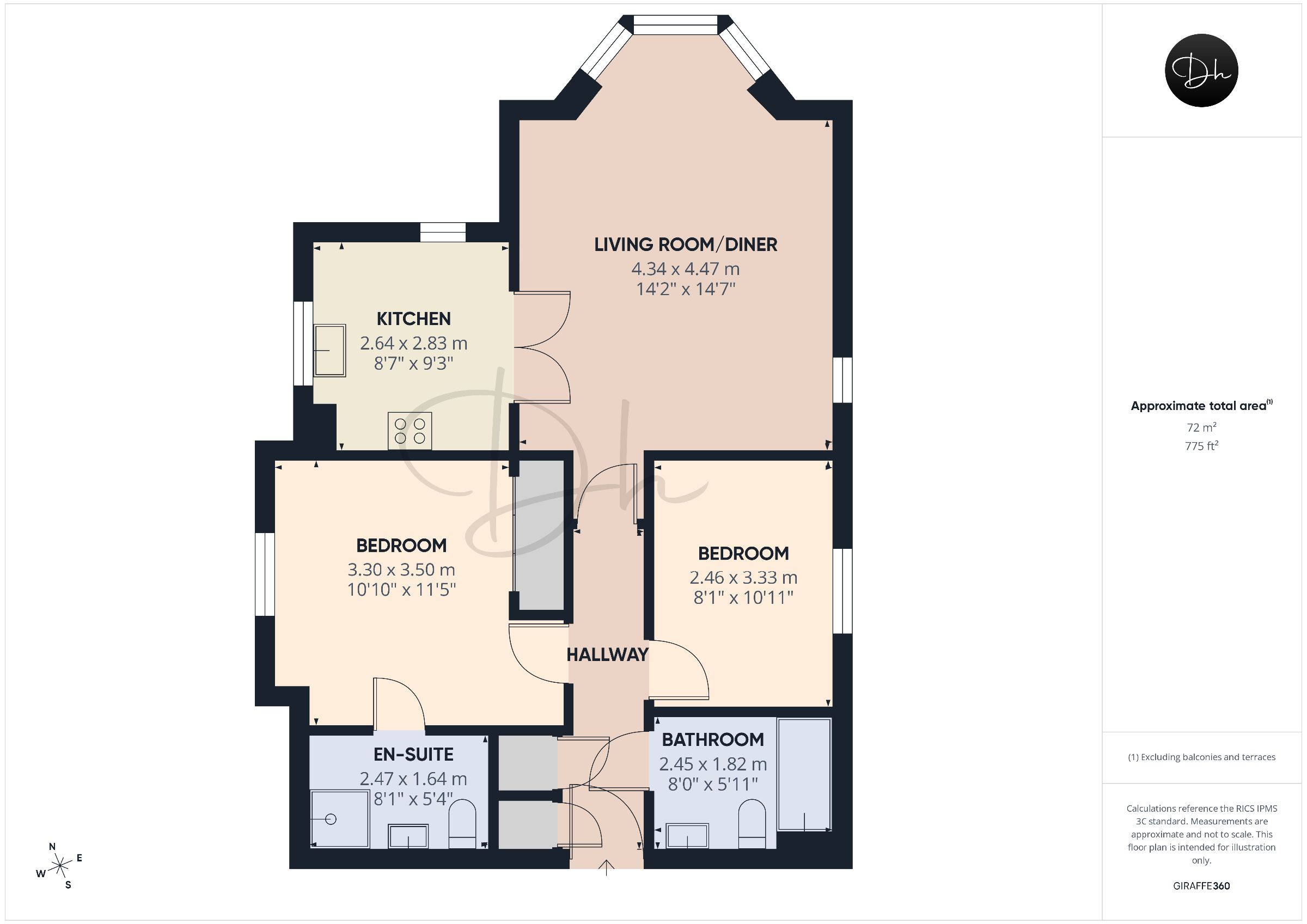 Flat 4, Meadfoot Grange, Torquay floorplan