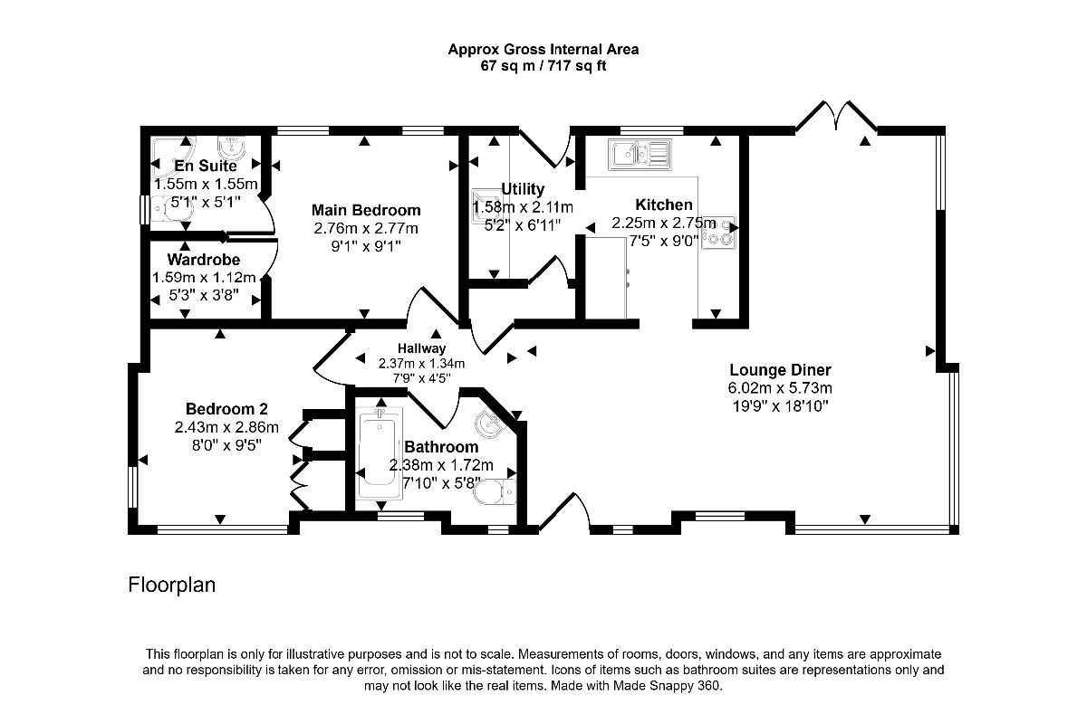 6 Meadow Gardens, Spill Land Country Park, Ashford floorplan