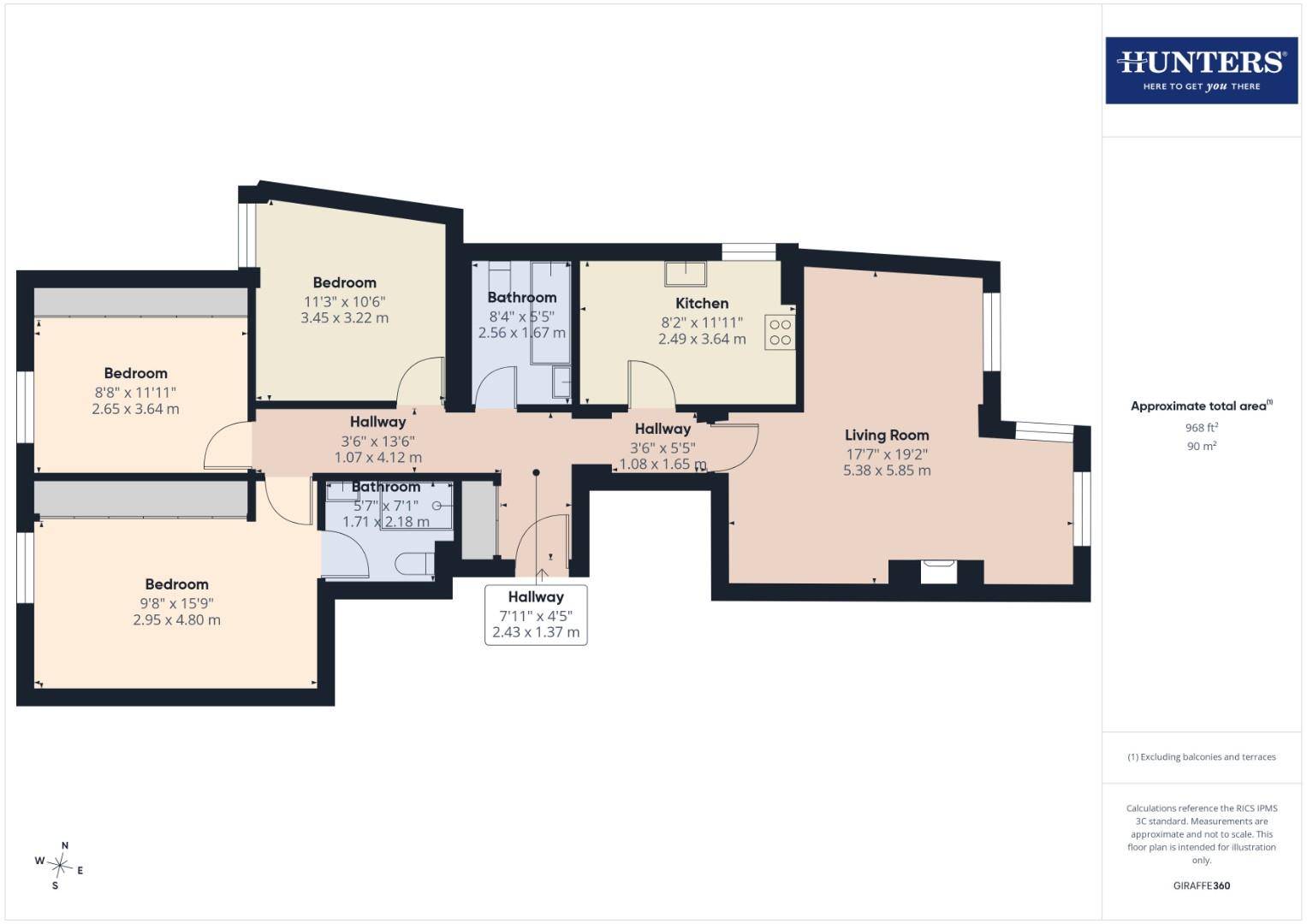 56 Prince Of Wales Apartments, Esplanade, Scarborough floorplan