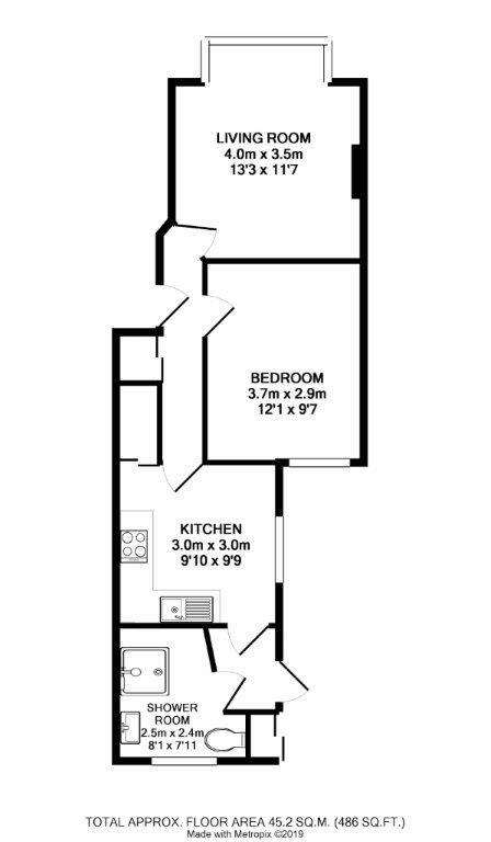 Flat 1,  (GFF) 85, Loder Road, Brighton floorplan