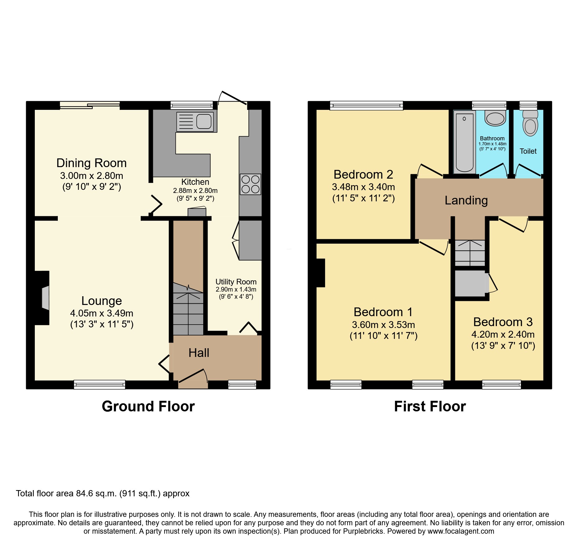 72, Horsley Drive, Croydon floorplan