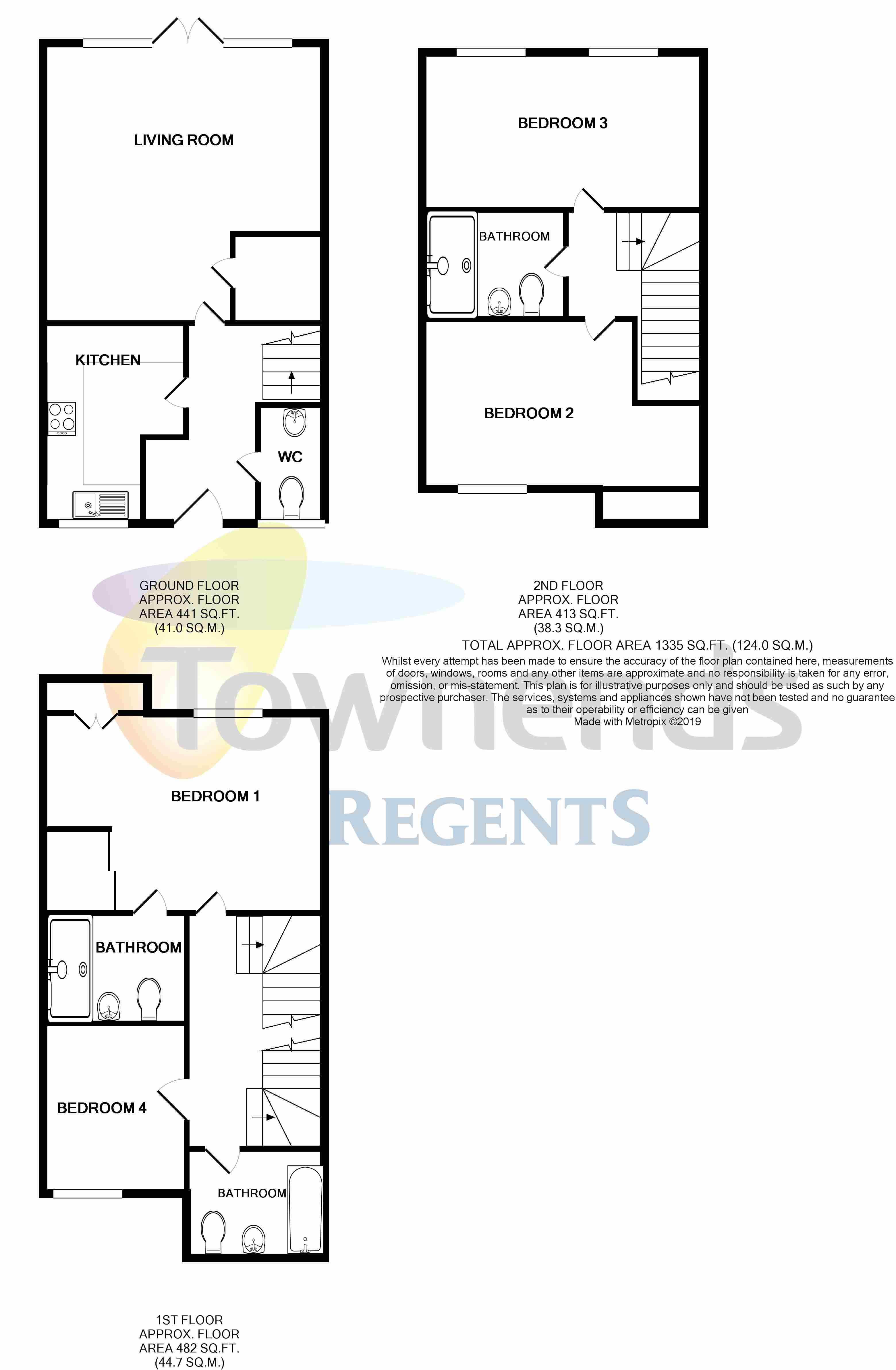 4 Bedrooms Terraced house for sale in Pyle Close, Addlestone, Surrey KT15