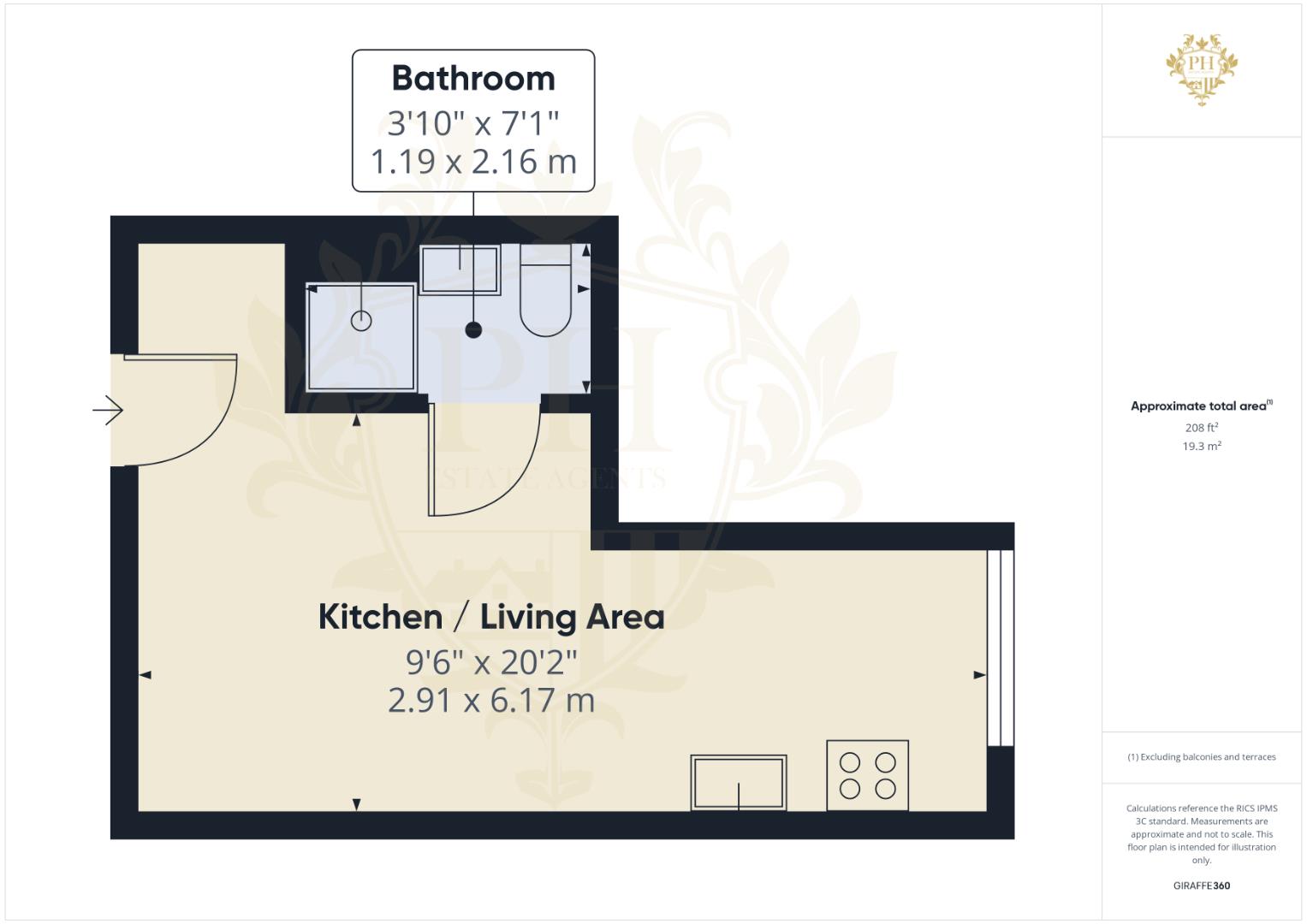 4-21 Rede House, 66-77, Corporation Road, Middlesbrough floorplan