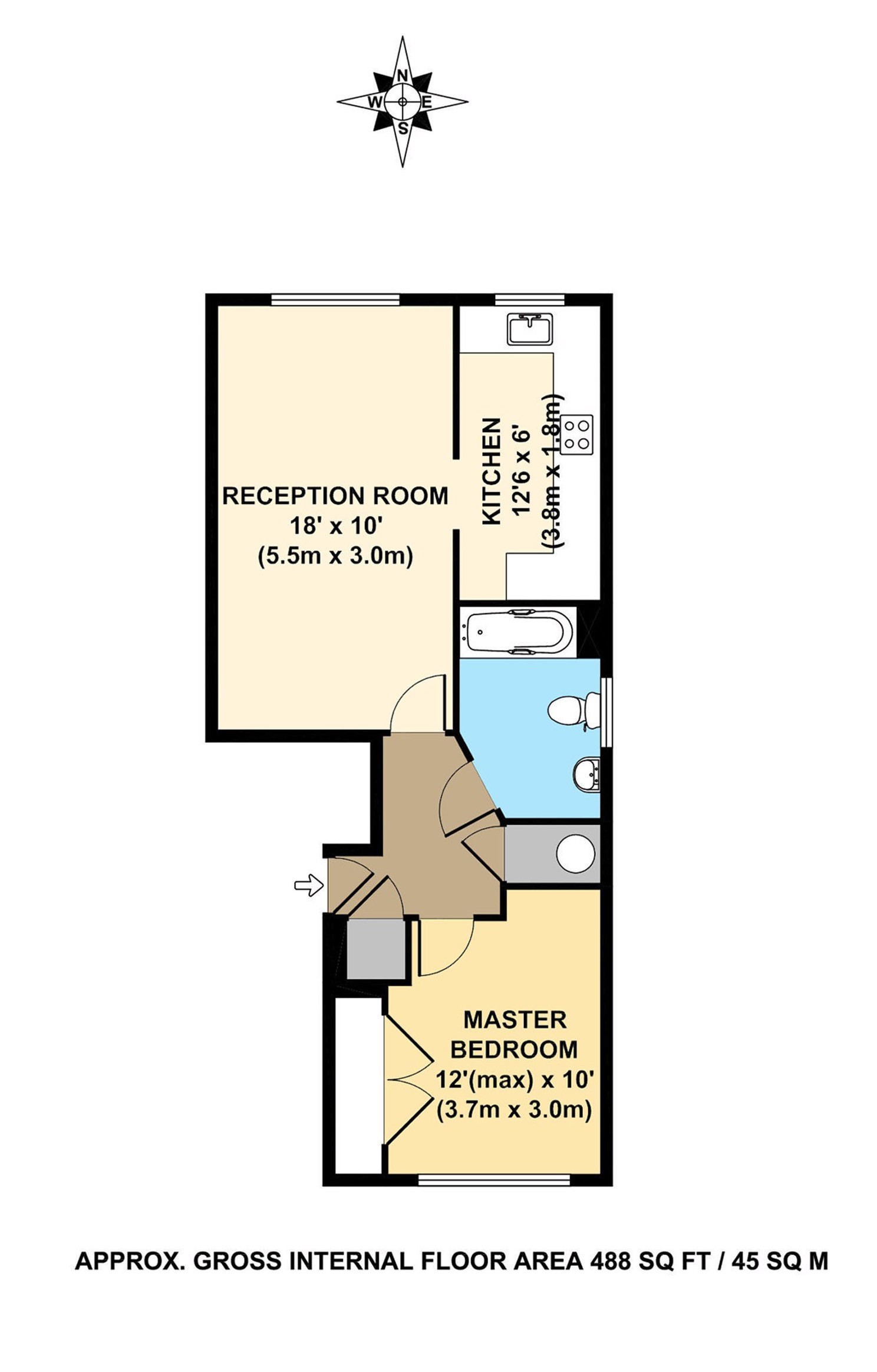 1 Bedrooms Flat to rent in Criterion Court, 49 Middleton Road, London E8