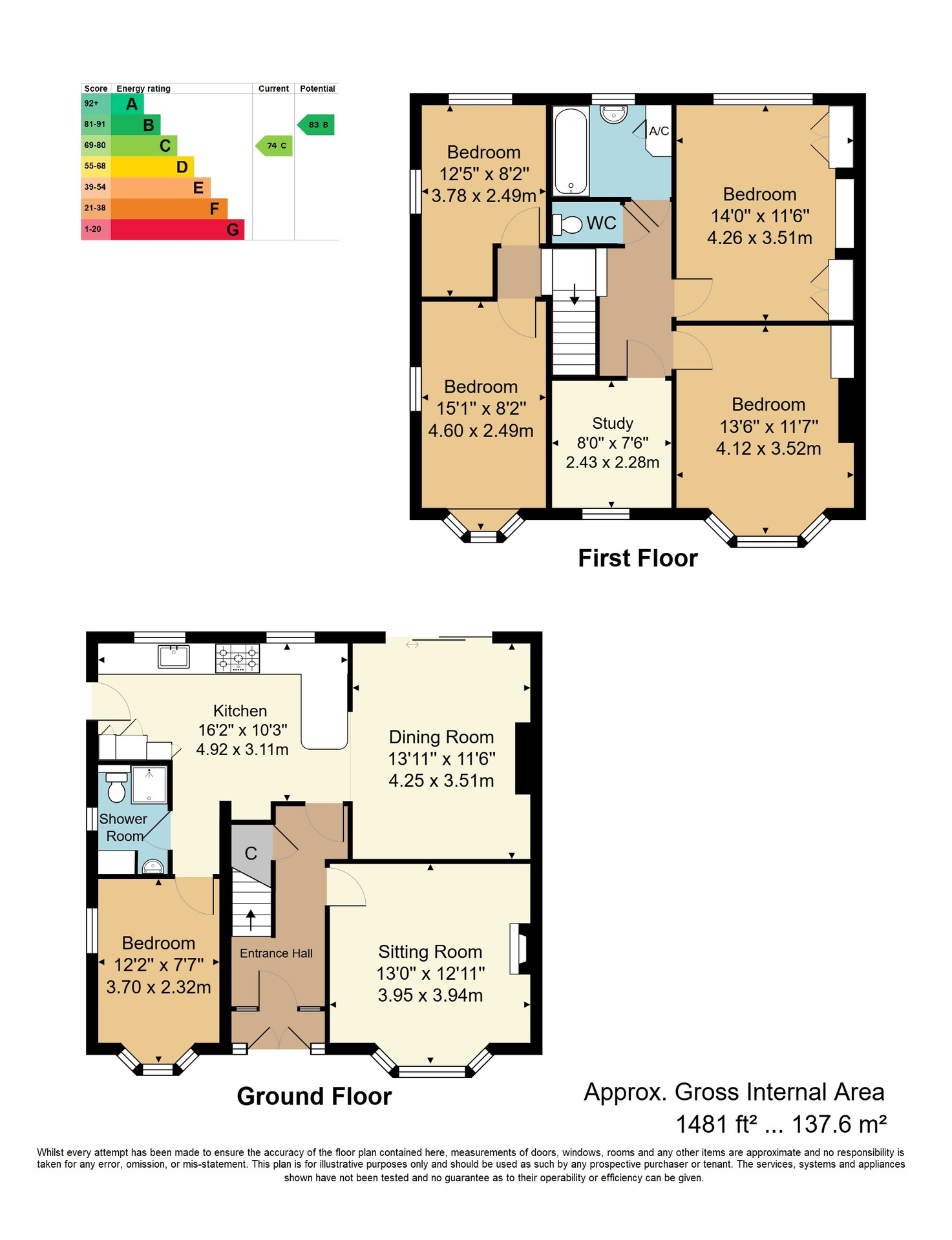 48 Newlands Road, Tunbridge Wells floorplan