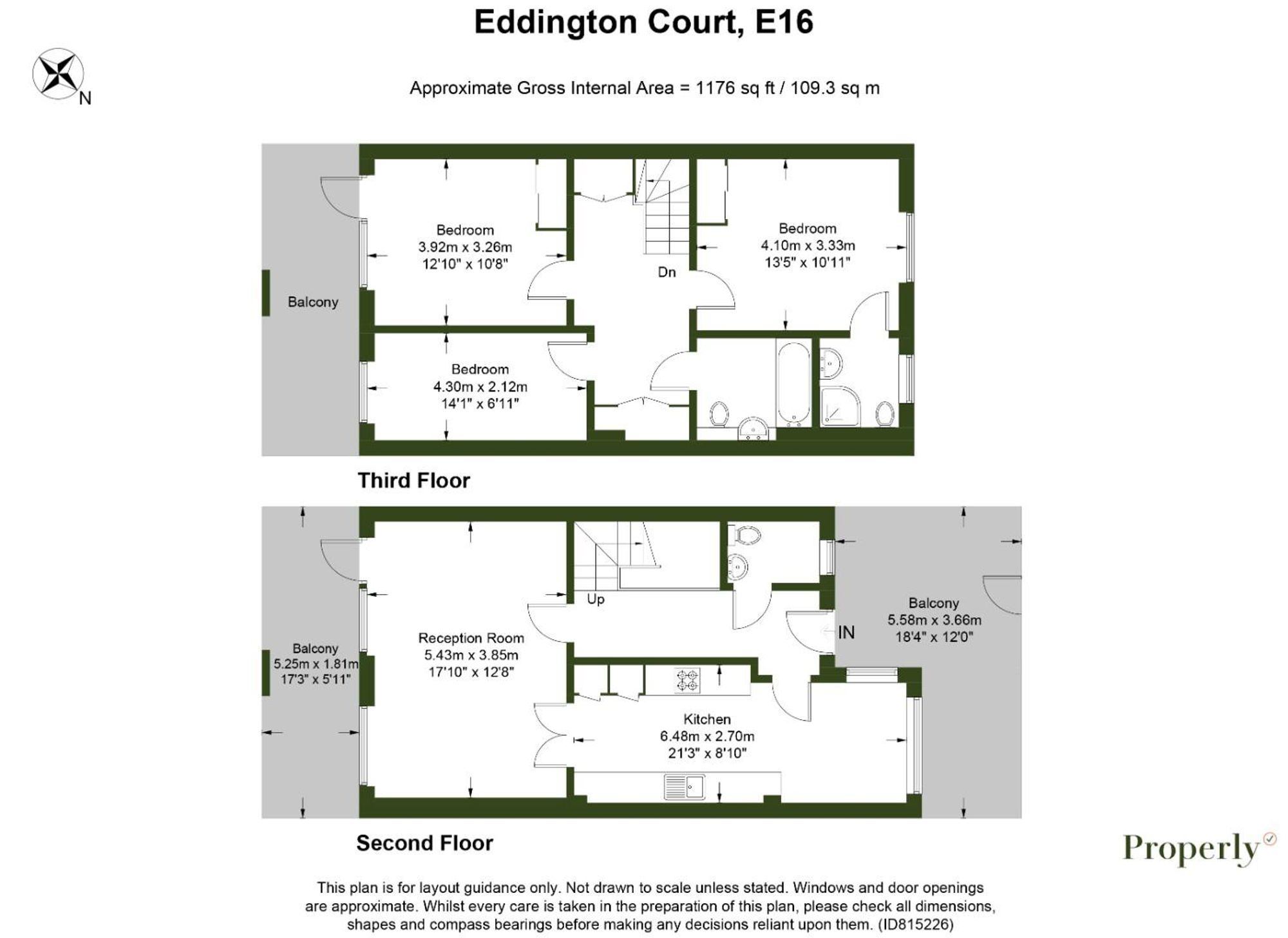 17 Eddington Court, London floorplan