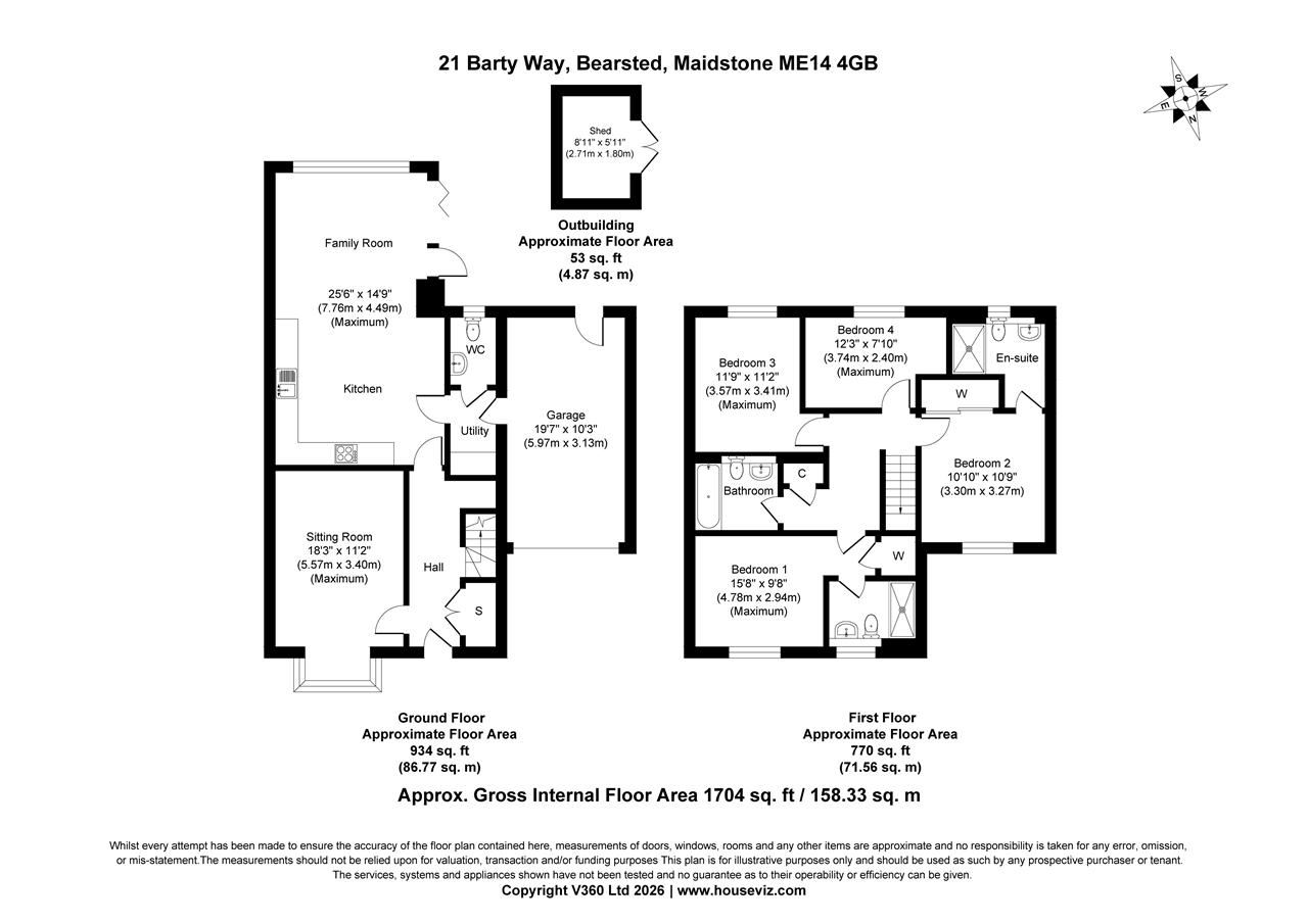 21, Barty Way, Bearsted floorplan