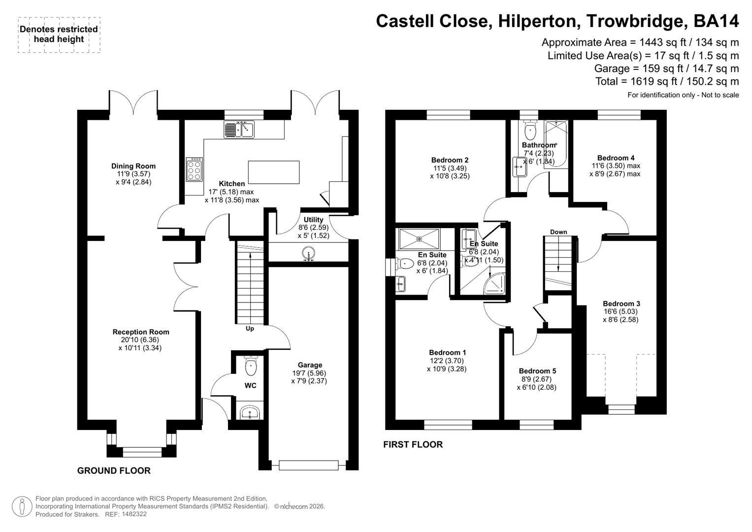 12, Castell Close, Trowbridge floorplan