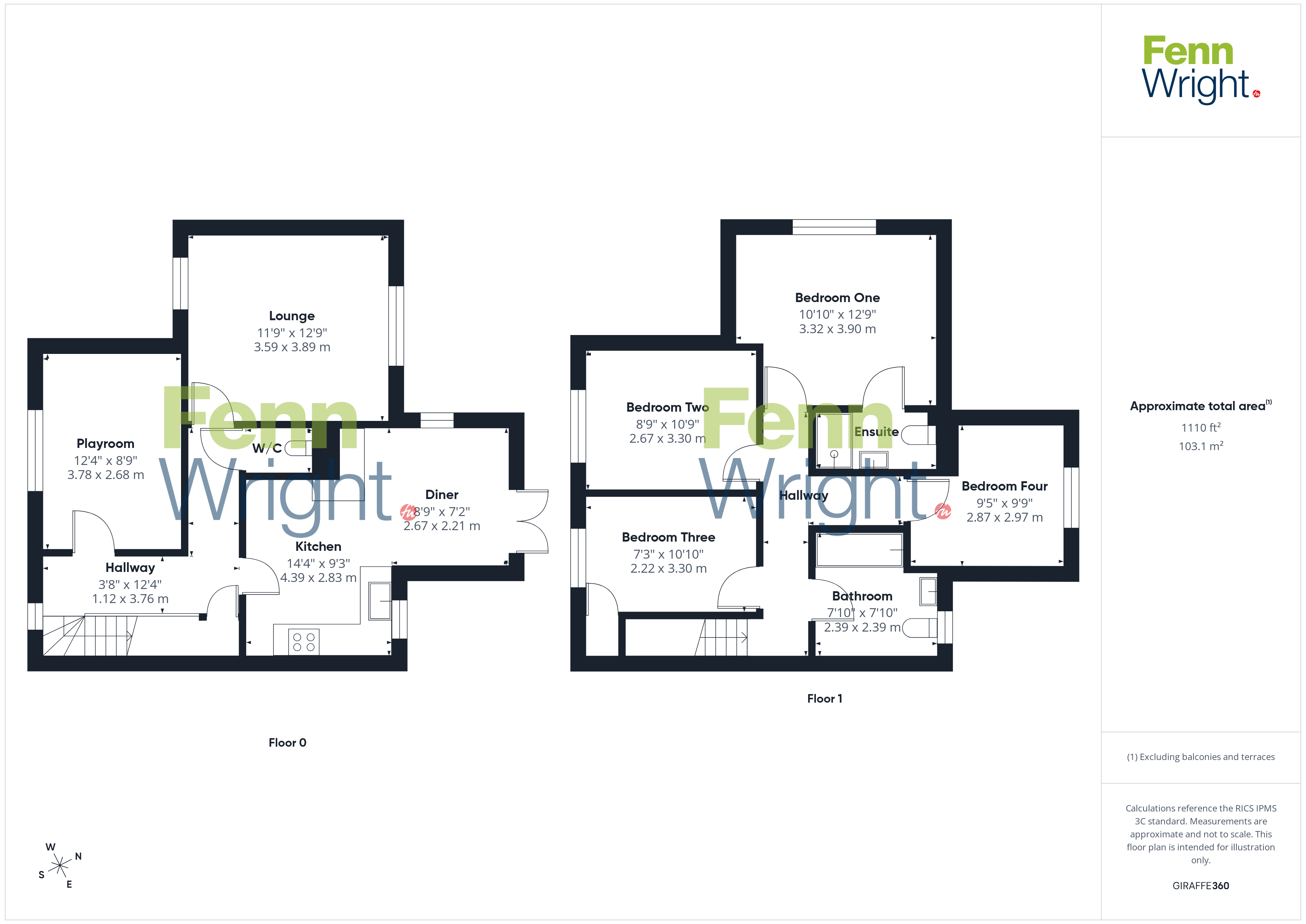 16, Martyns Rise, Sudbury floorplan