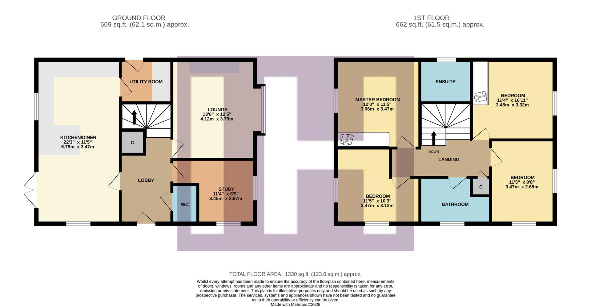 70, Floret Way, Stockton on Tees floorplan