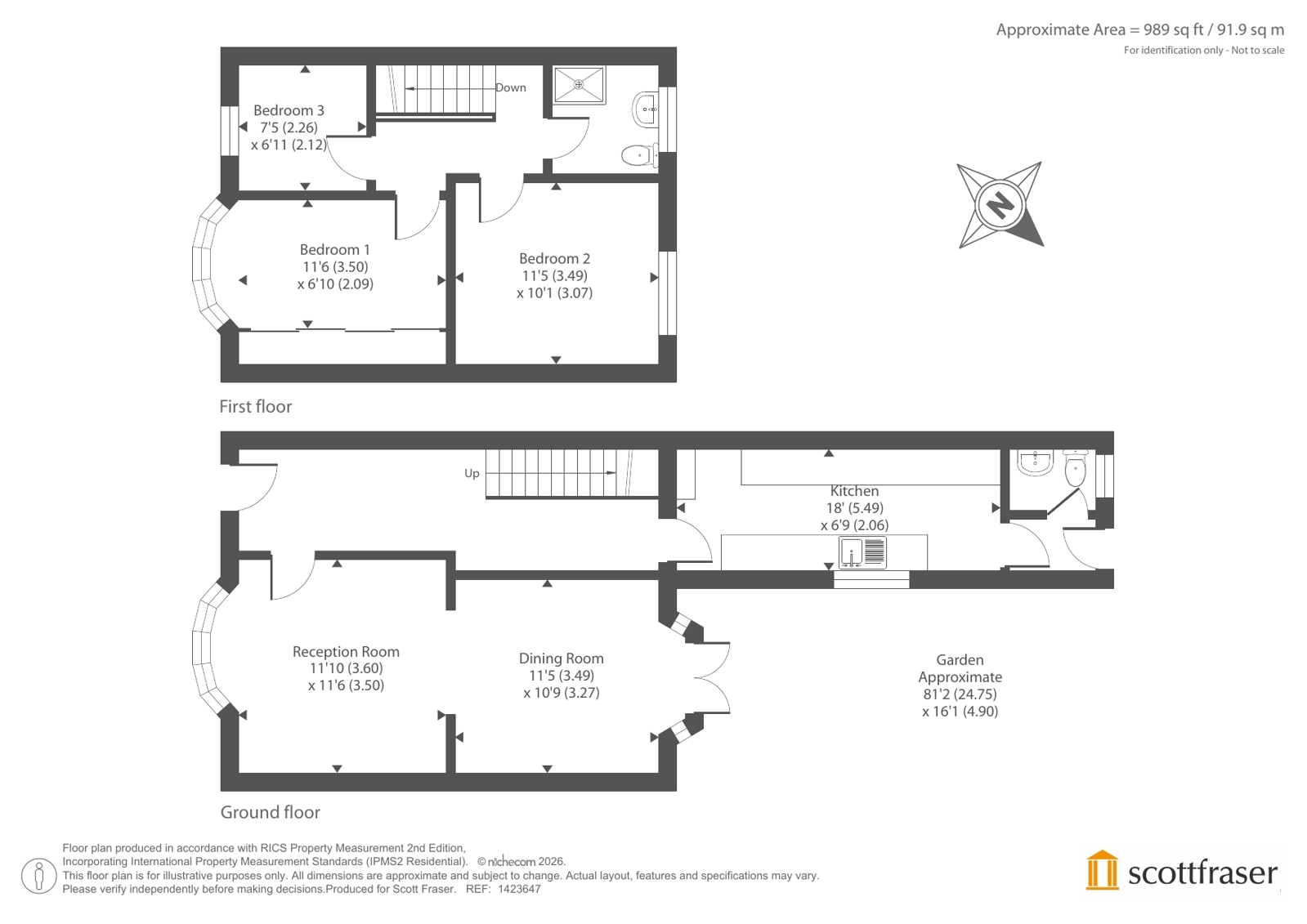 60, White Road, Oxford floorplan
