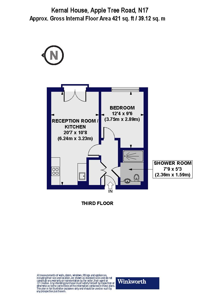 Flat 31, Kernal House, 19, Apple Tree Road, London floorplan