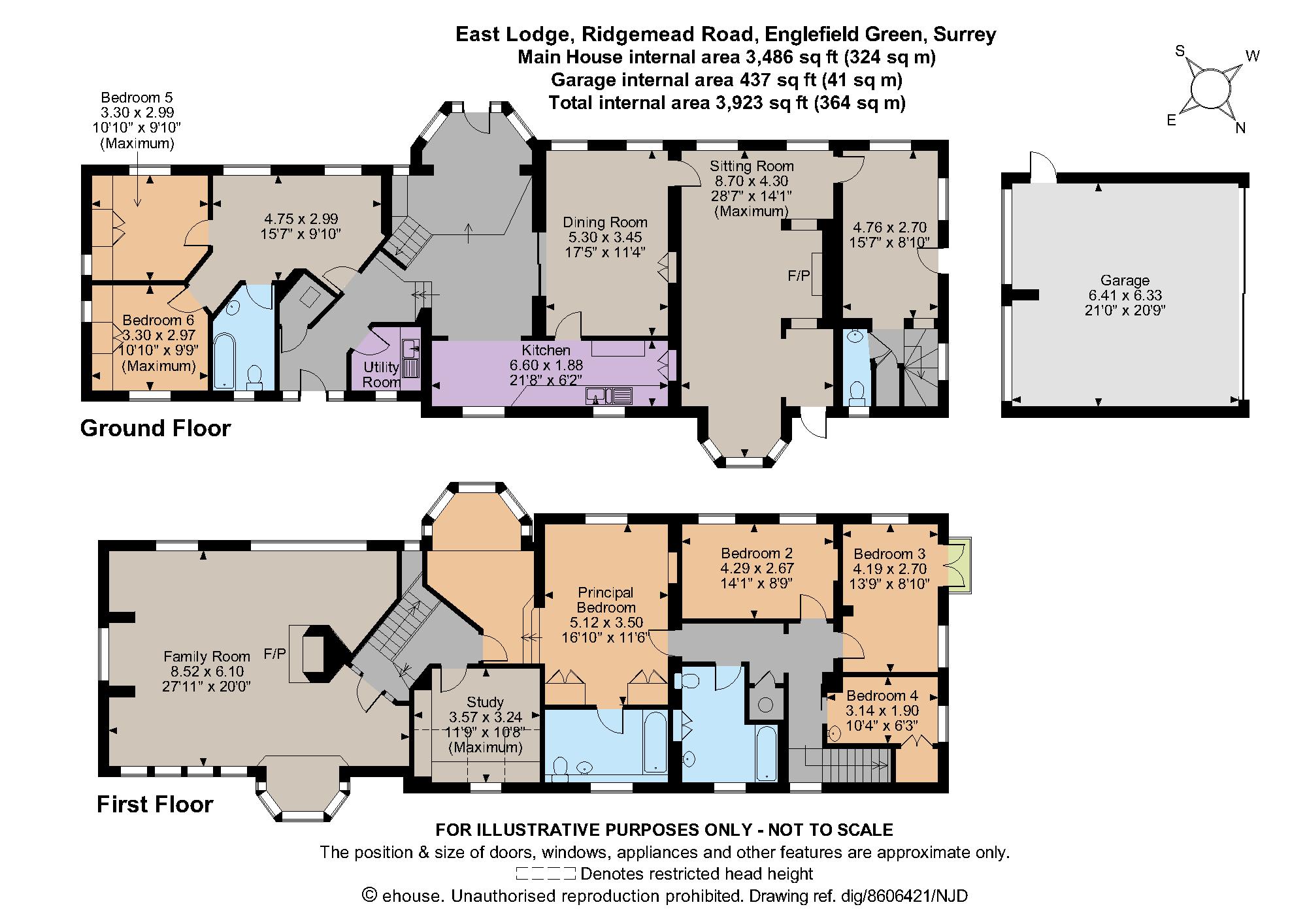 East Lodge,, Ridgemead Road, Surrey floorplan