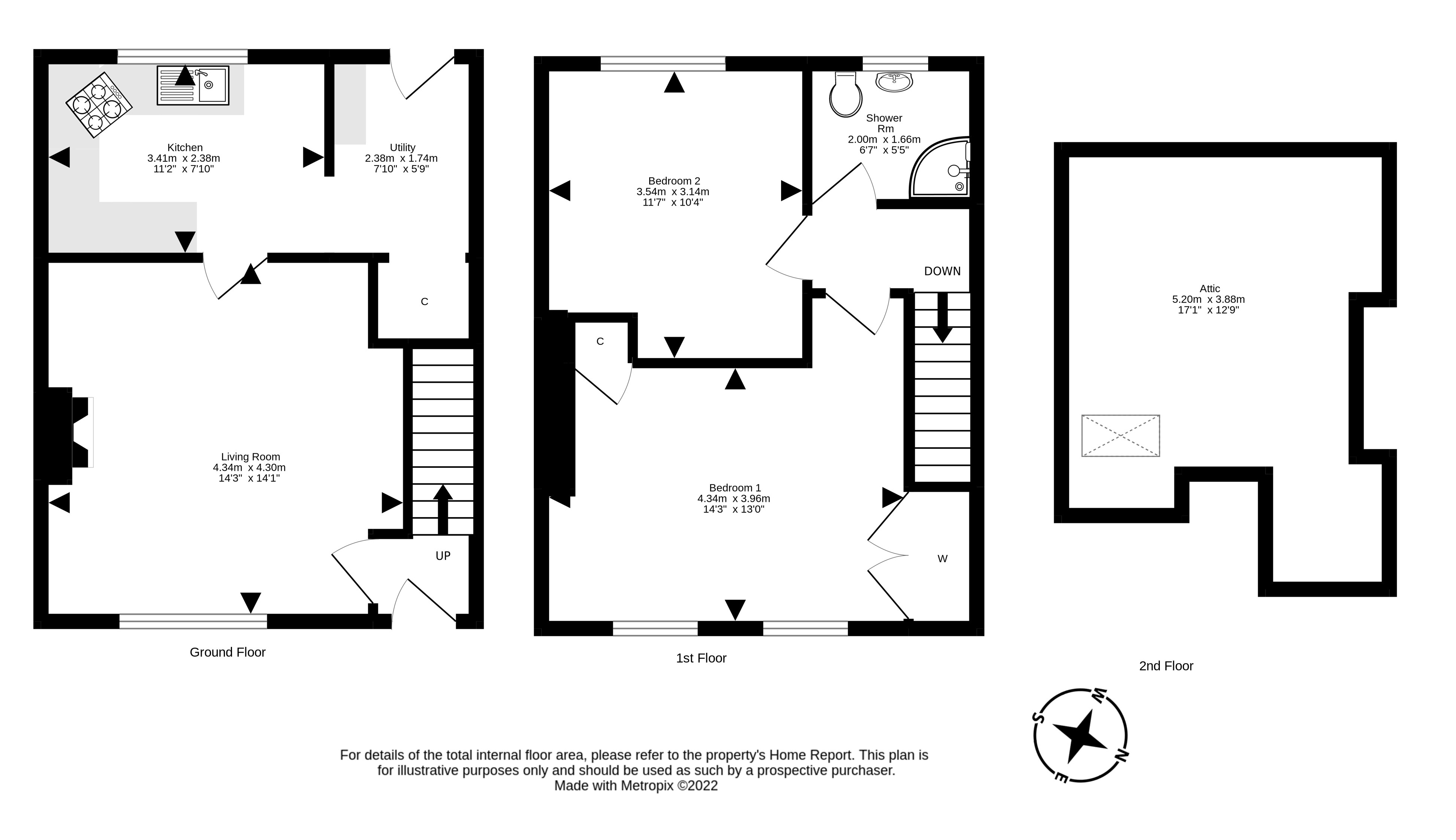 3 Castle Avenue, Port Seton EH32, 2 bedroom terraced house for sale