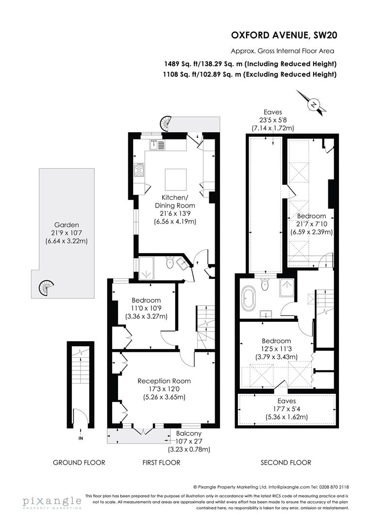 12A, Oxford Avenue, Wimbledon Chase floorplan