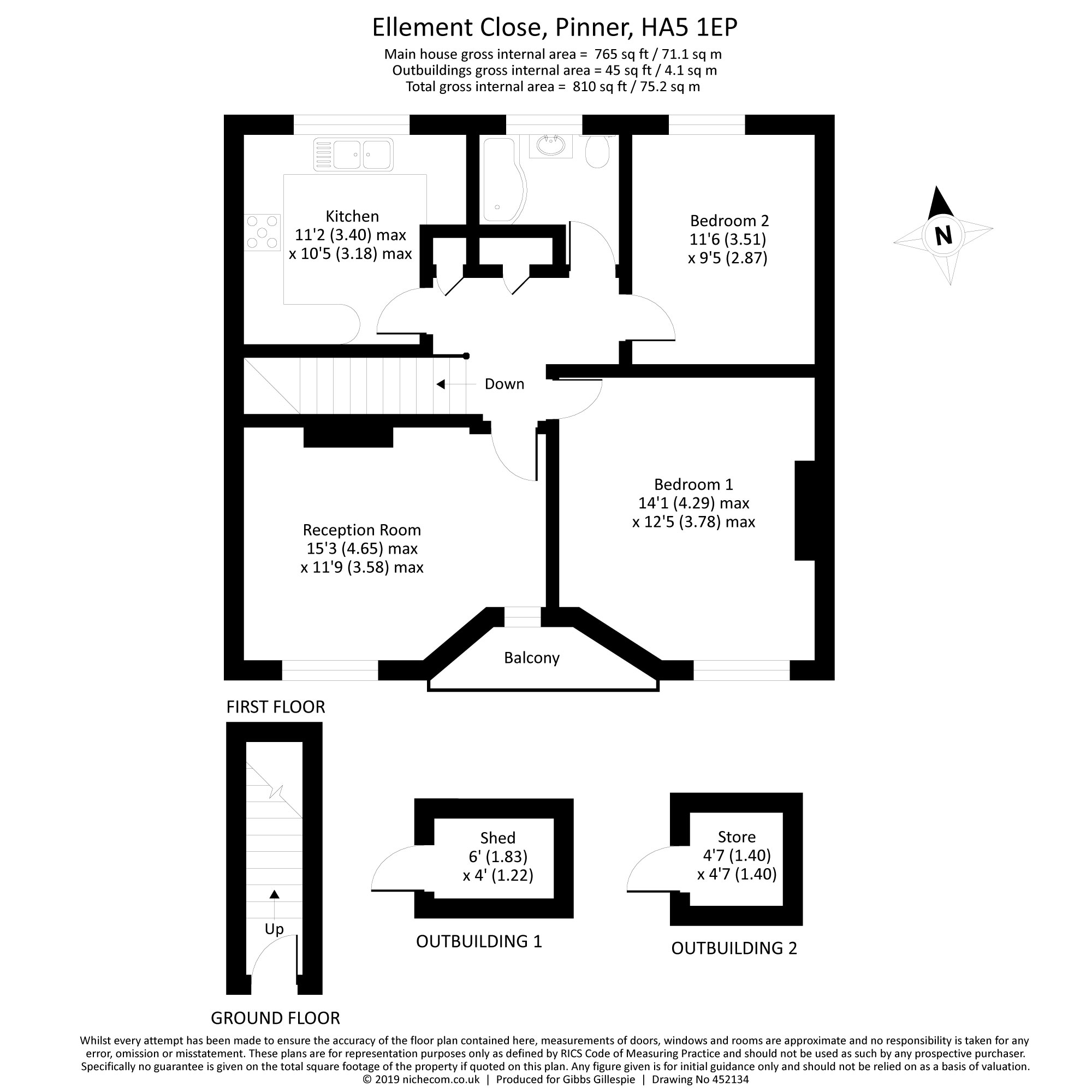 2 Bedrooms Maisonette for sale in Ellement Close, Pinner, Middlesex HA5