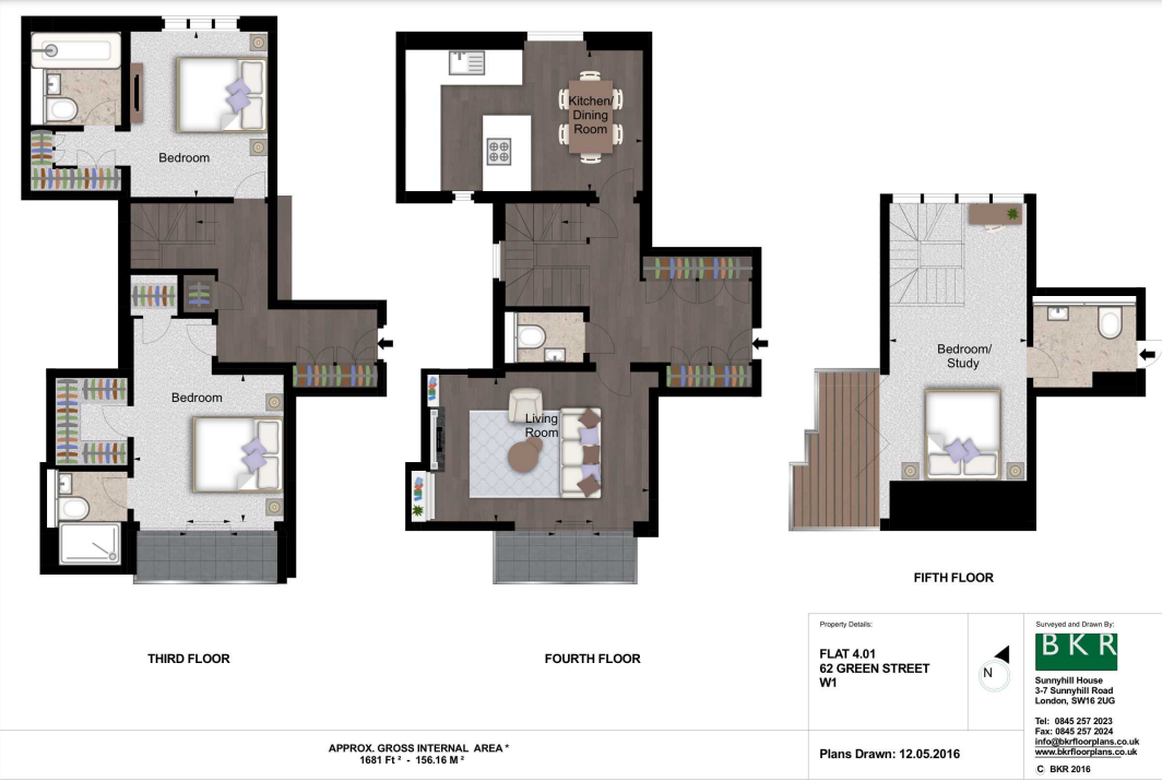 Flat 4.01, 62 Green Street, Mayfair floorplan