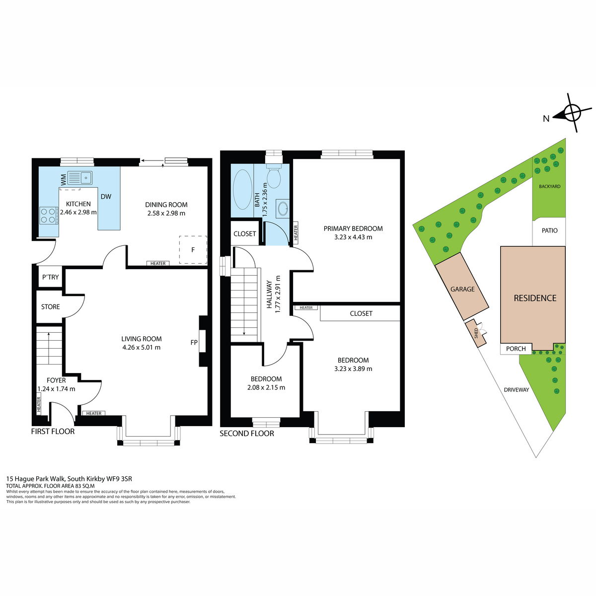 15, Hague Park Walk, Pontefract floorplan